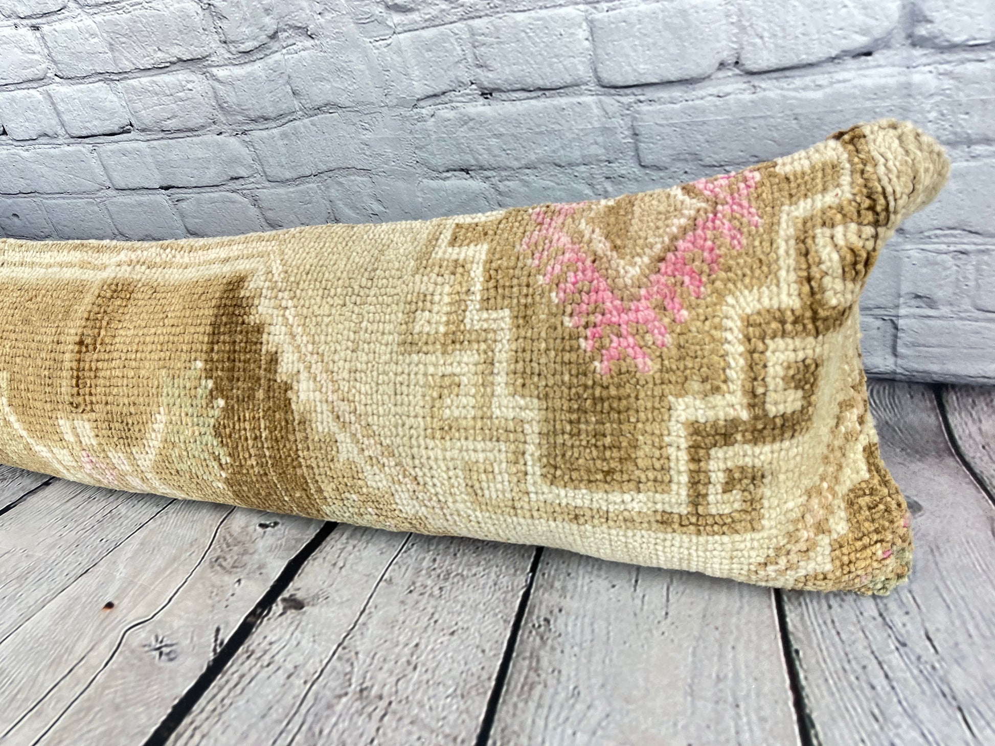 12 x 46 Lumbar Rug Pillow Cappadocian Zen Turkish Pillow Cushion Cover #7502