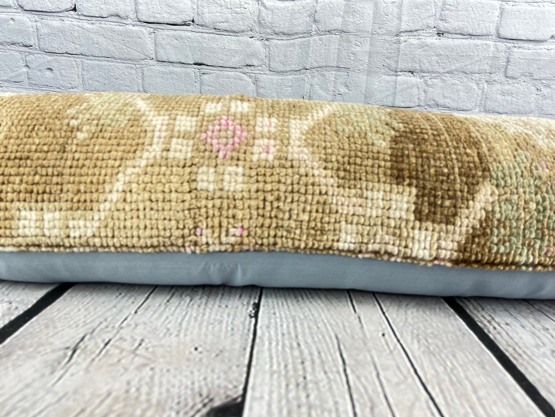 12 x 46 Lumbar Rug Pillow Cappadocian Zen Turkish Pillow Cushion Cover #7502