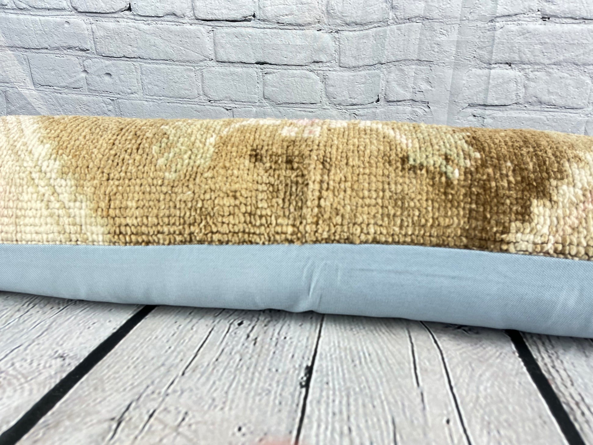 12 x 46 Lumbar Rug Pillow Tranquil Retreat Turkish Pillow Cushion Cover #7519