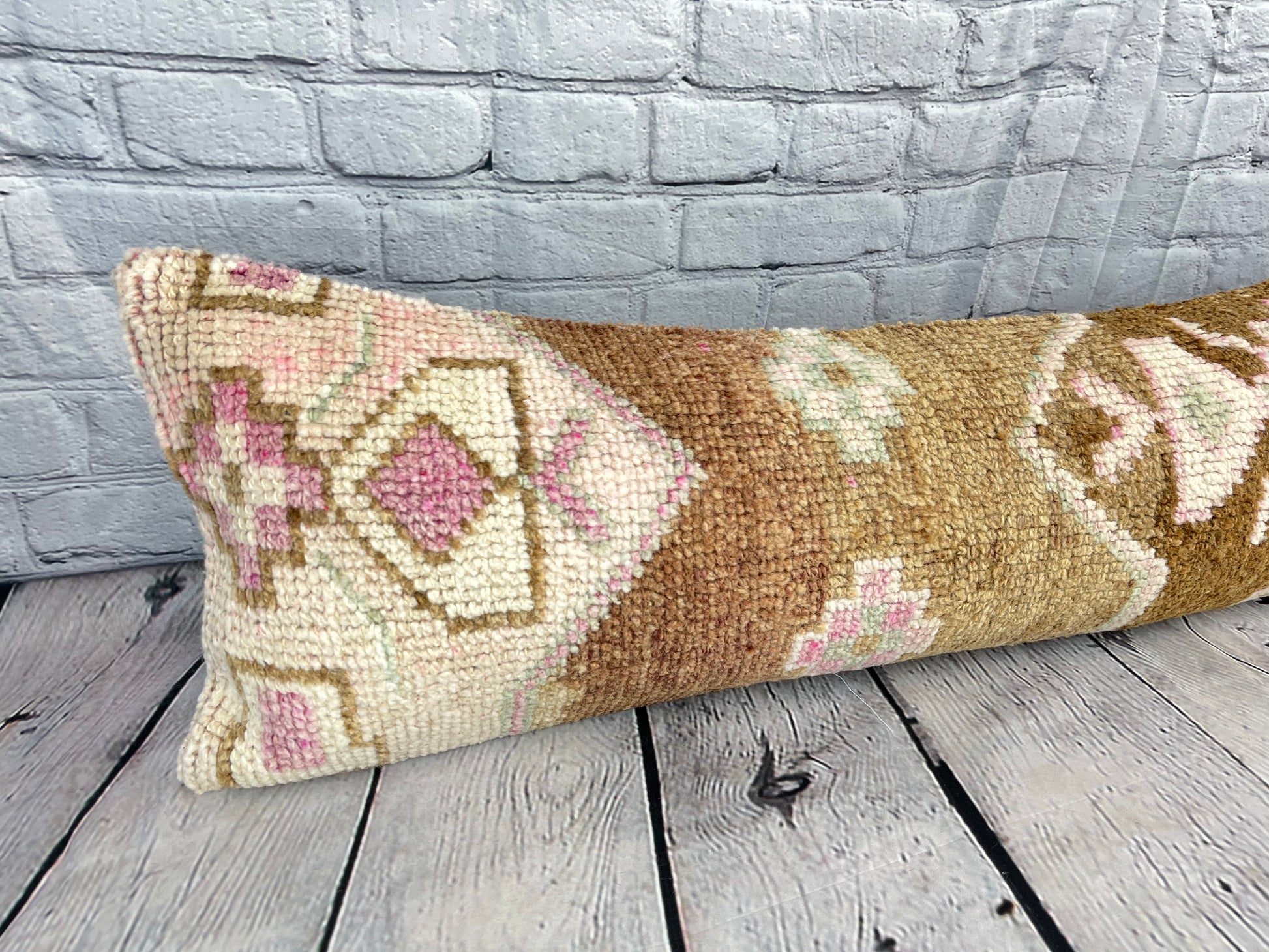 12 x 46 Lumbar Rug Pillow Rest Haven Turkish Pillow Cushion Cover #7526