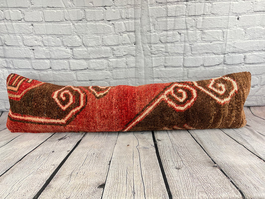 12 x 46 Lumbar Rug Pillow Cozy Corner Turkish Pillow Cushion Cover #7755