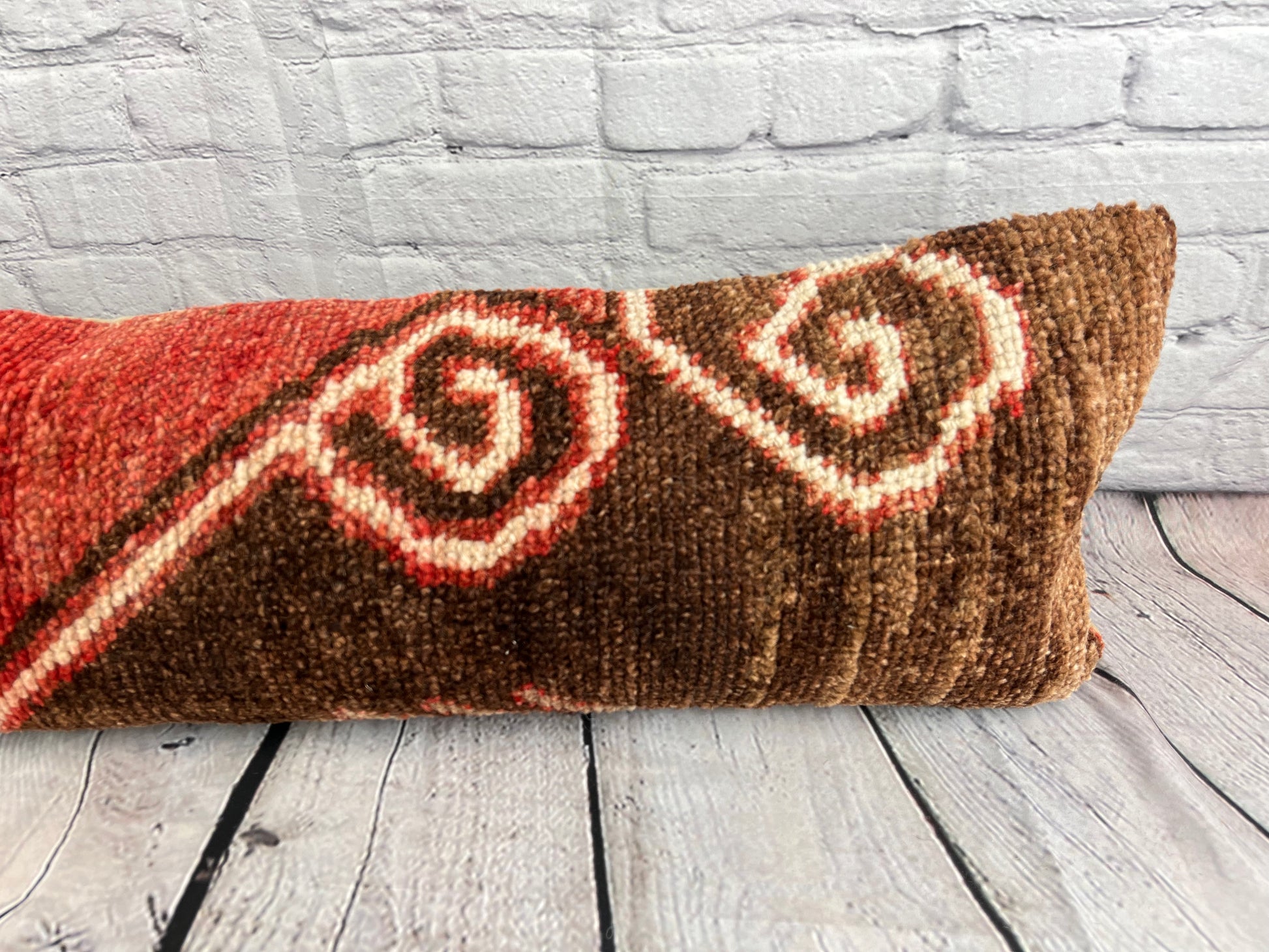 12 x 46 Lumbar Rug Pillow Cozy Corner Turkish Pillow Cushion Cover #7755