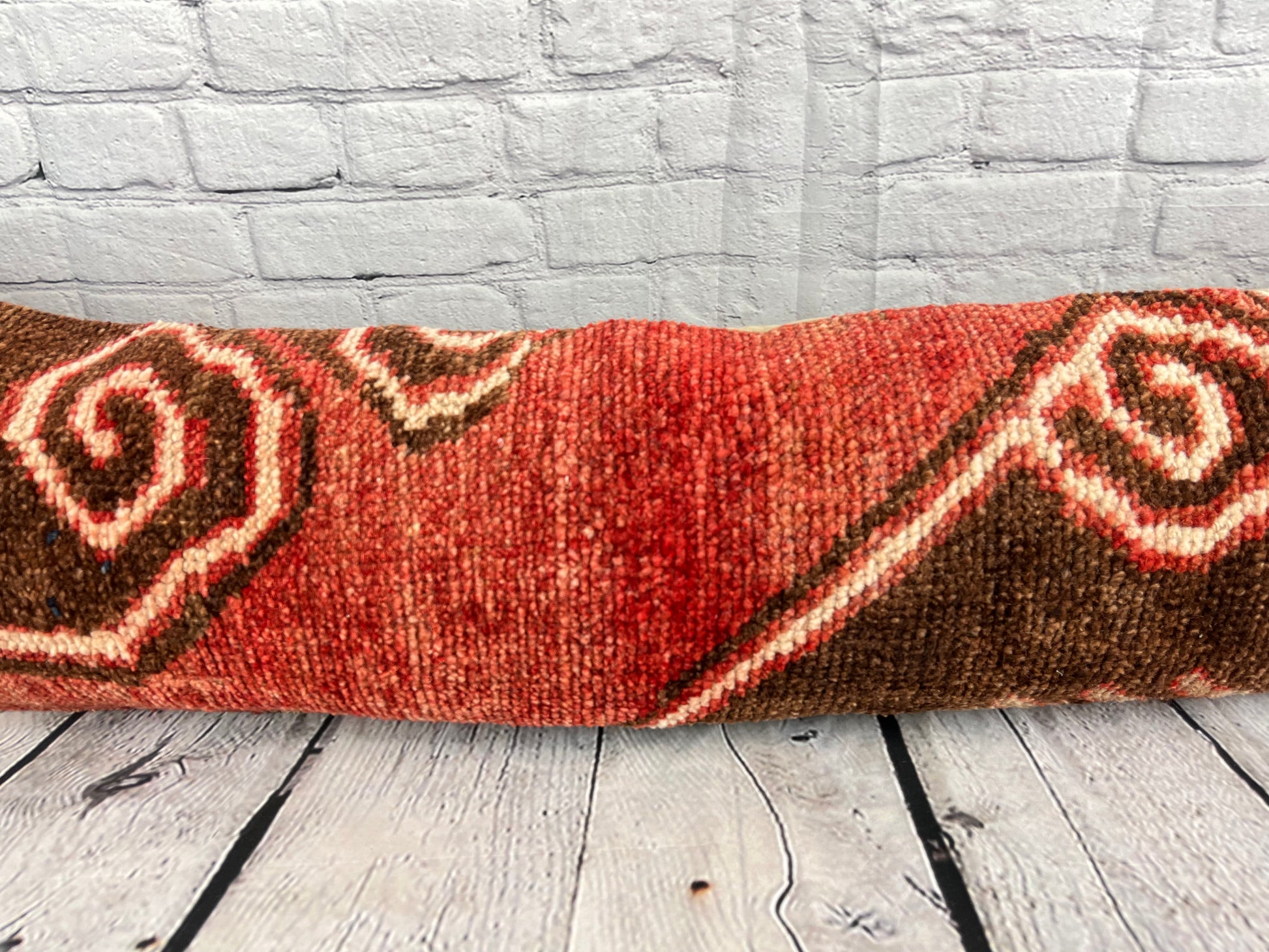 12 x 46 Lumbar Rug Pillow Cozy Corner Turkish Pillow Cushion Cover #7755