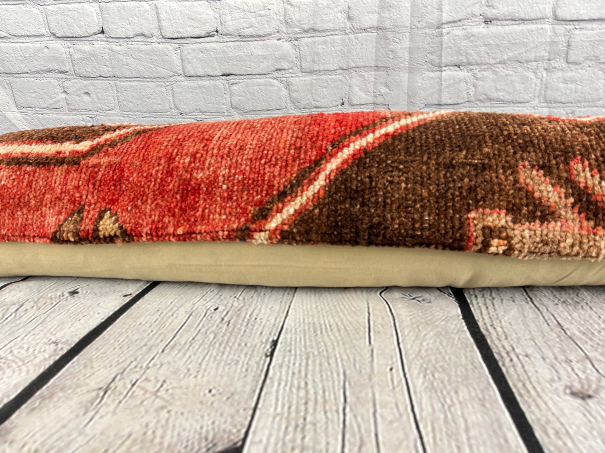 12 x 46 Lumbar Rug Pillow Cozy Corner Turkish Pillow Cushion Cover #7755