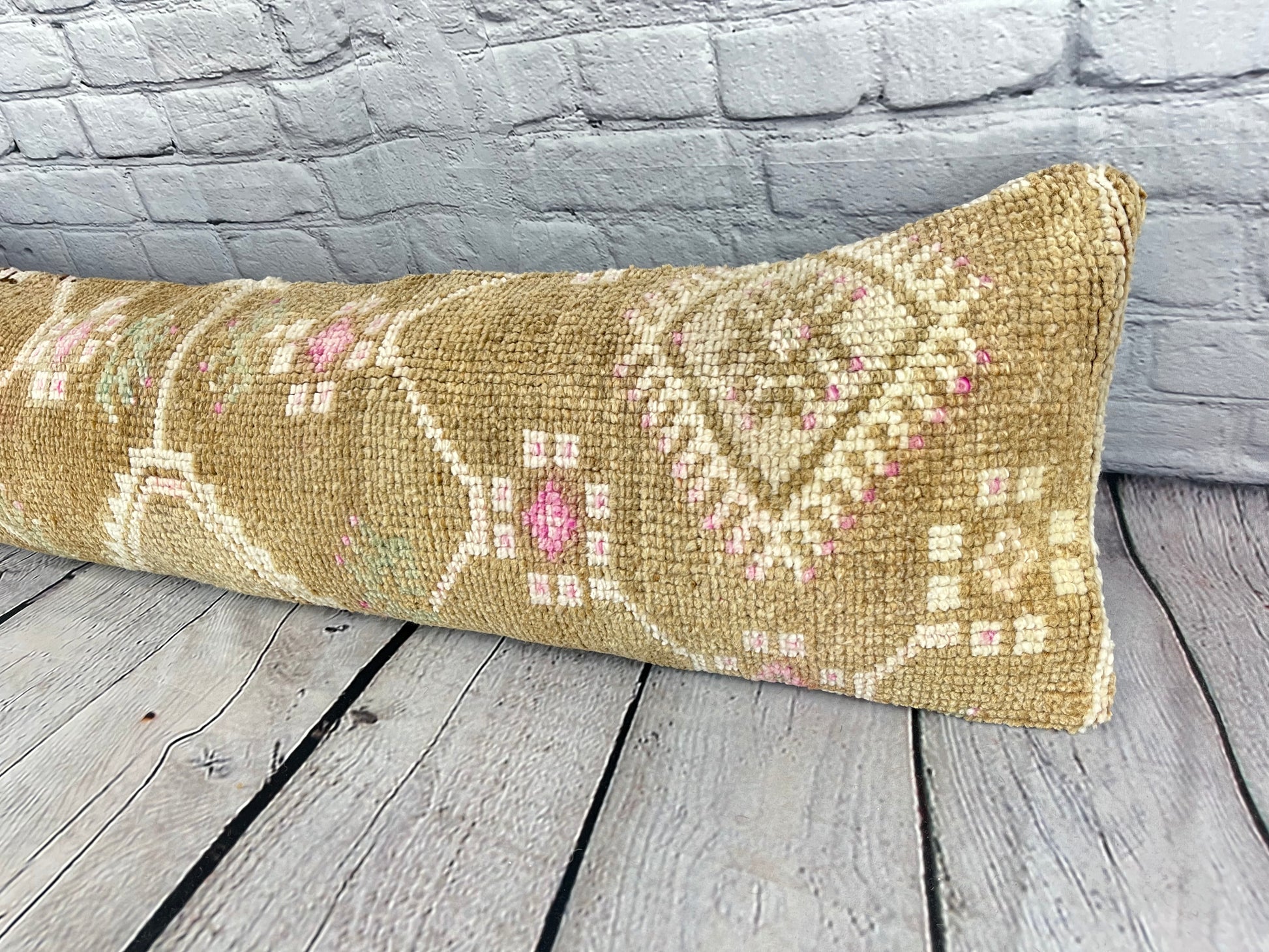 12 x 46 Lumbar Rug Pillow Istanbul Dream Turkish Pillow Cushion Cover #7516