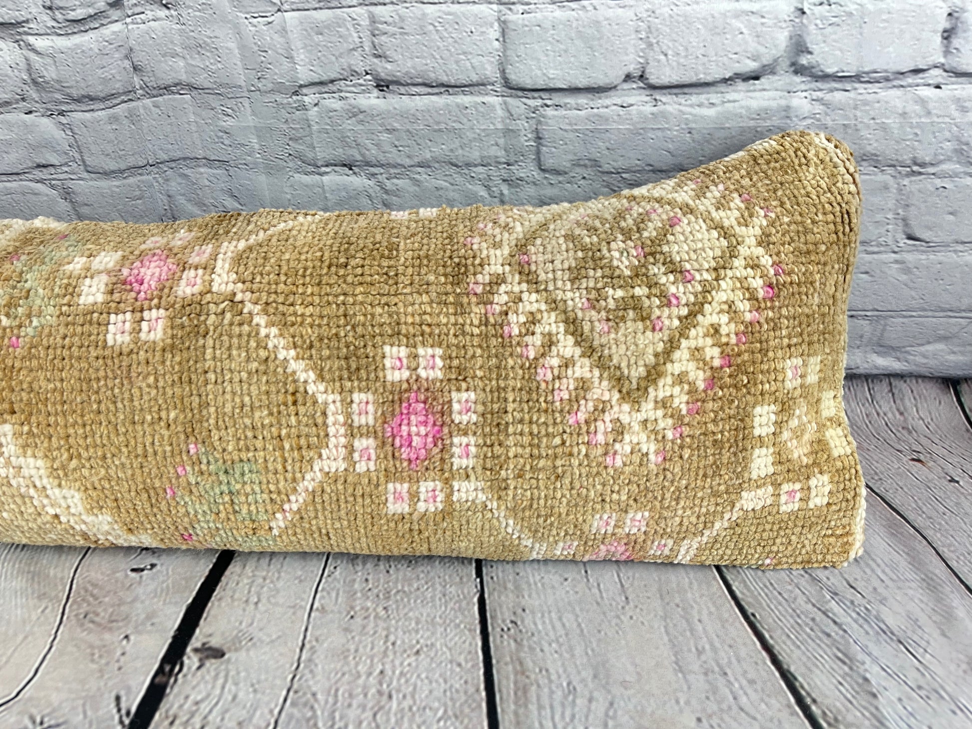 12 x 46 Lumbar Rug Pillow Istanbul Dream Turkish Pillow Cushion Cover #7516