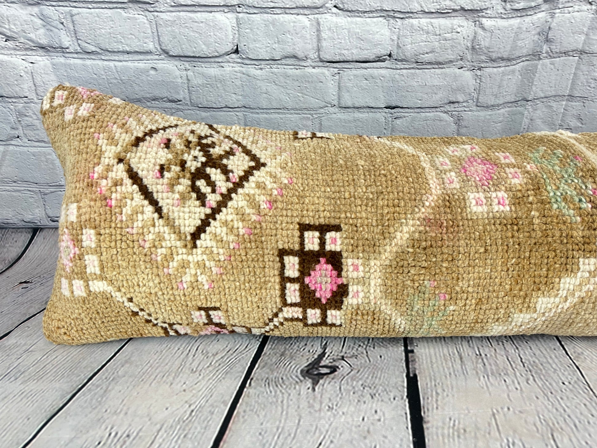 12 x 46 Lumbar Rug Pillow Istanbul Dream Turkish Pillow Cushion Cover #7516