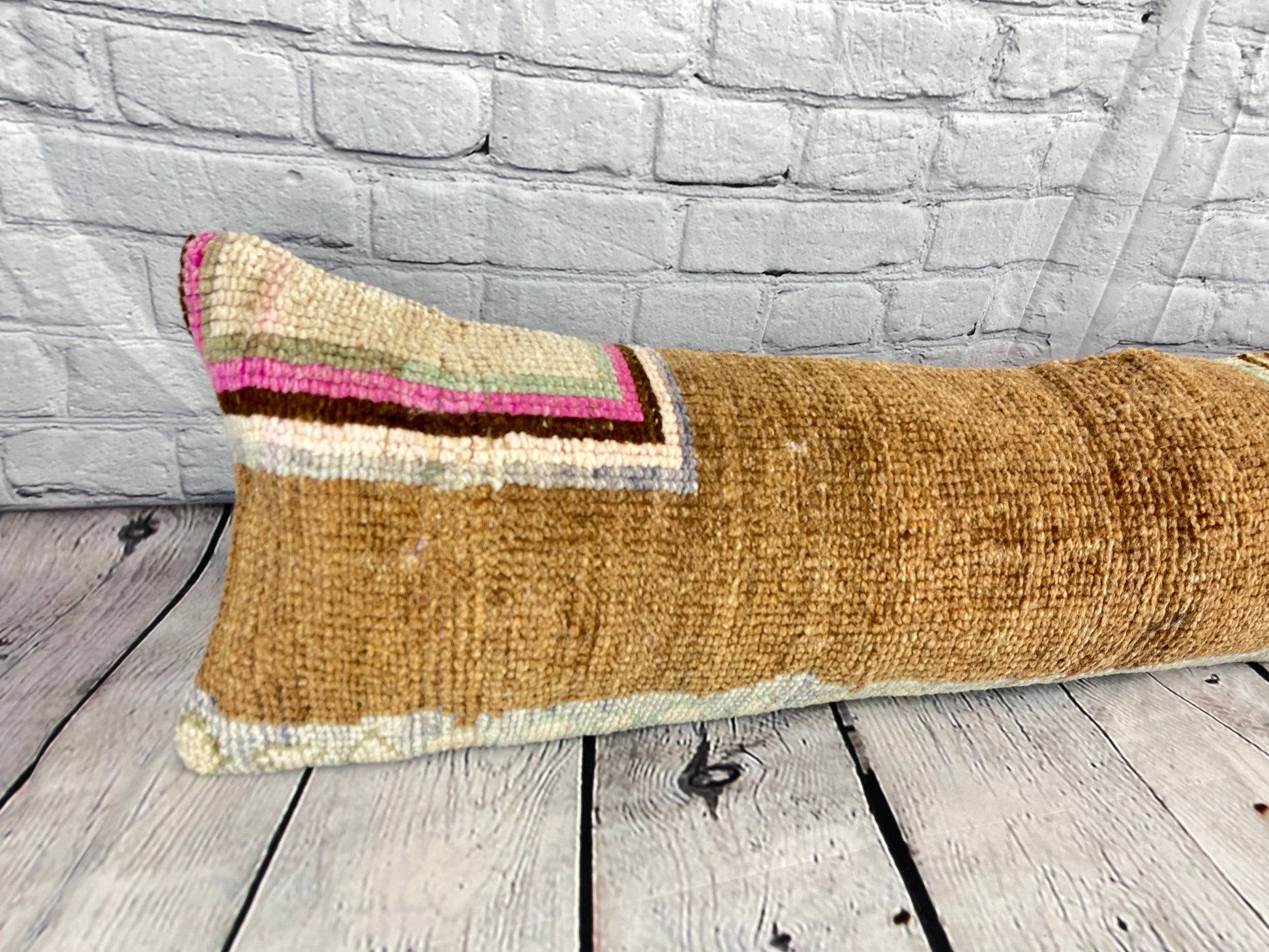 12 x 46 Lumbar Rug Pillow Sultan's Haven Turkish Pillow Cushion Cover #7523