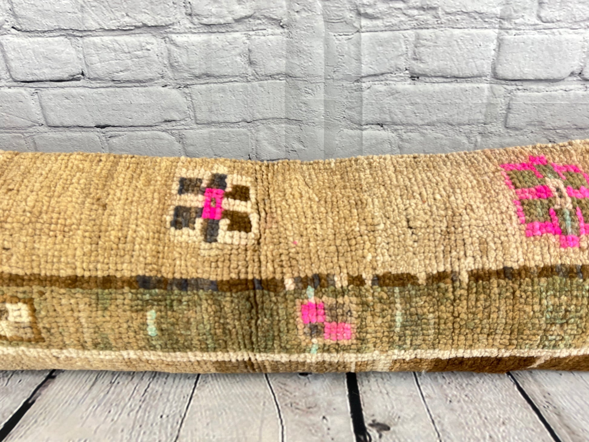 12 x 46 Lumbar Rug Pillow Comfort Nook Turkish Pillow Cushion Cover #7756