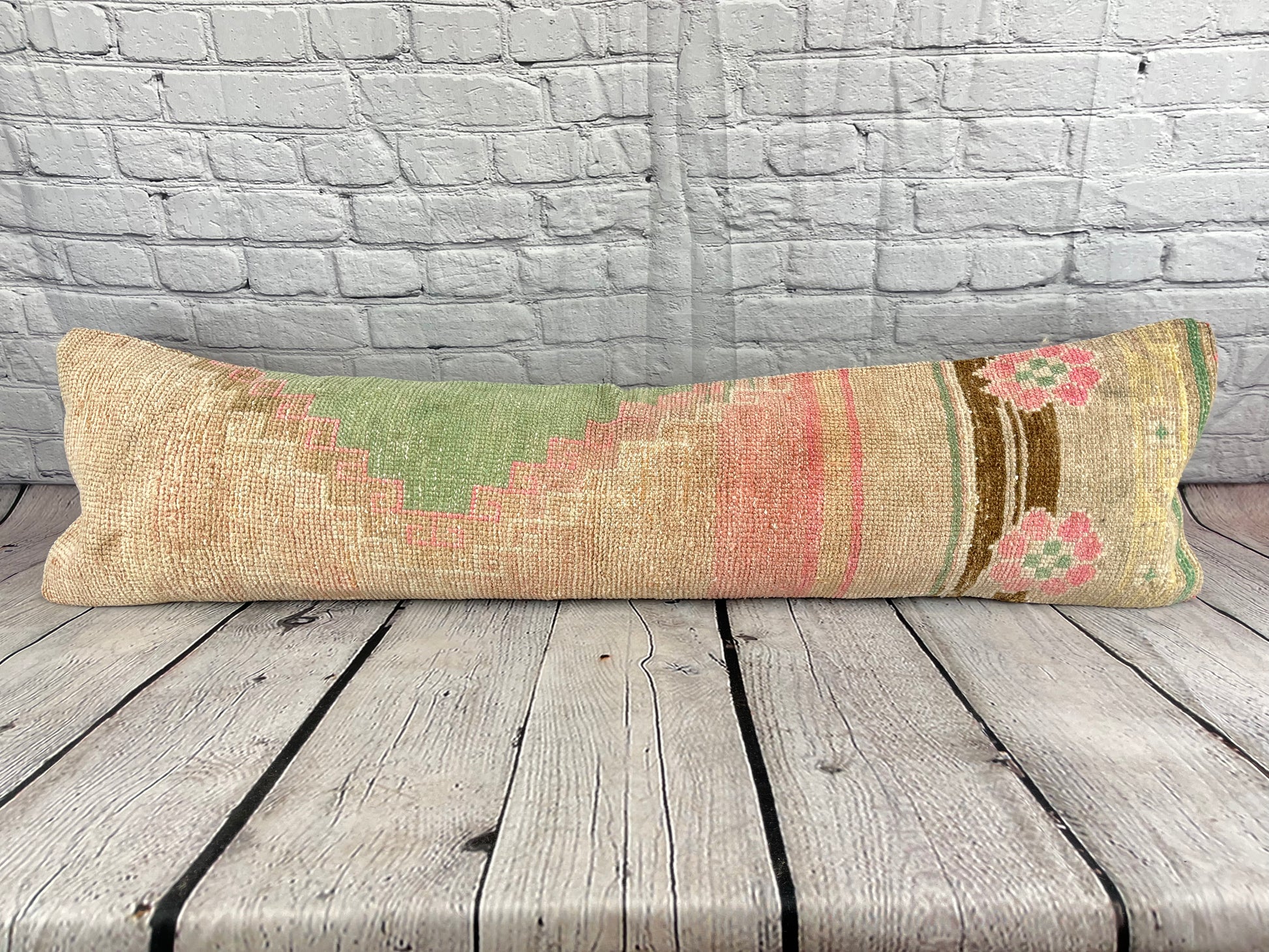 12 x 46 Lumbar Rug Pillow Anatolian Nook Turkish Pillow Cushion Cover #7758