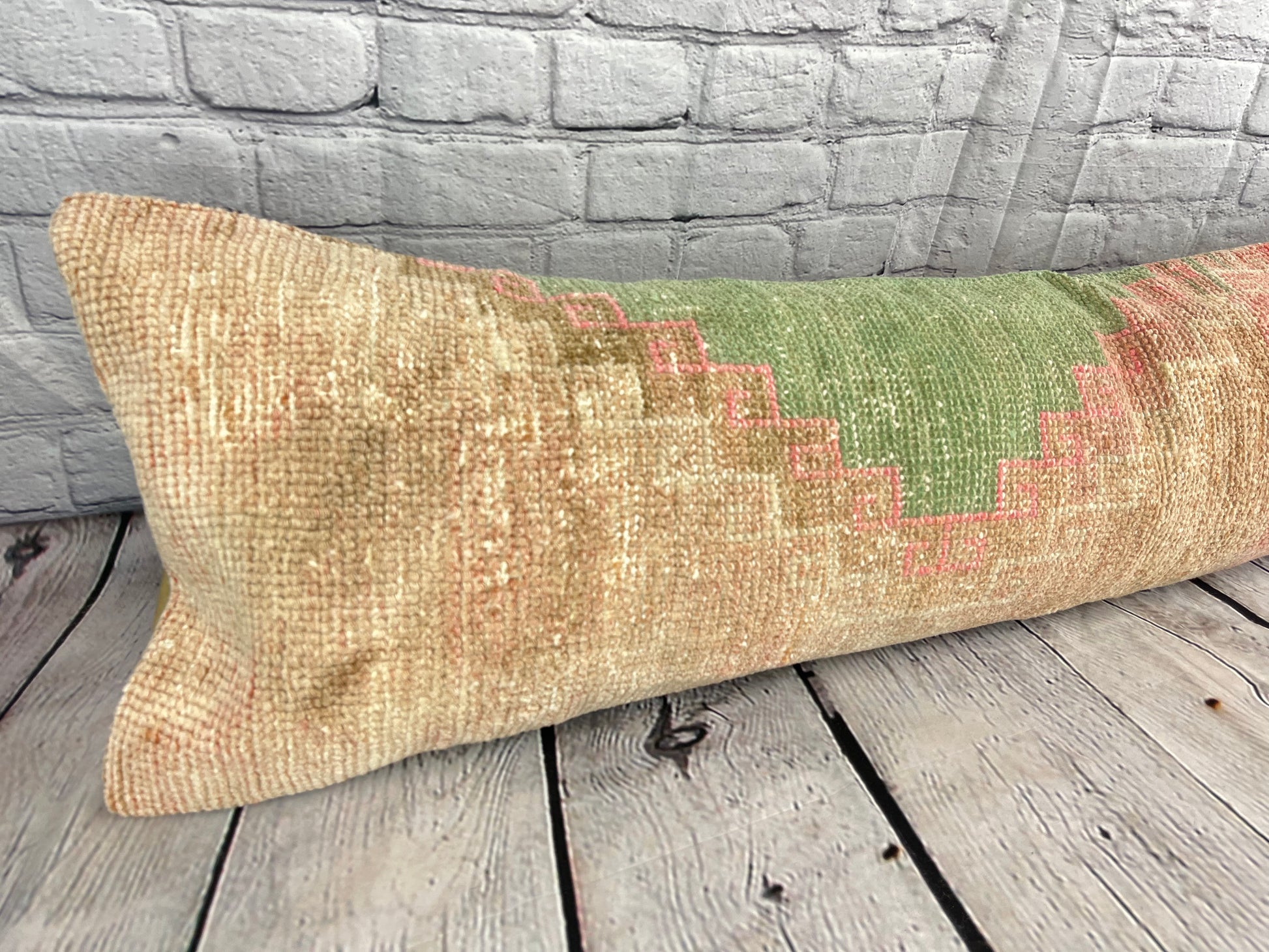 12 x 46 Lumbar Rug Pillow Anatolian Nook Turkish Pillow Cushion Cover #7758