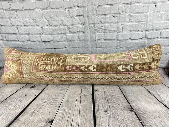 12 x 46 Lumbar Rug Pillow Turkish Tapestry Turkish Pillow Cushion Cover #7546