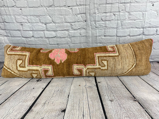 12 x 46 Lumbar Rug Pillow Bohemian Luxe Turkish Pillow Cushion Cover #7762