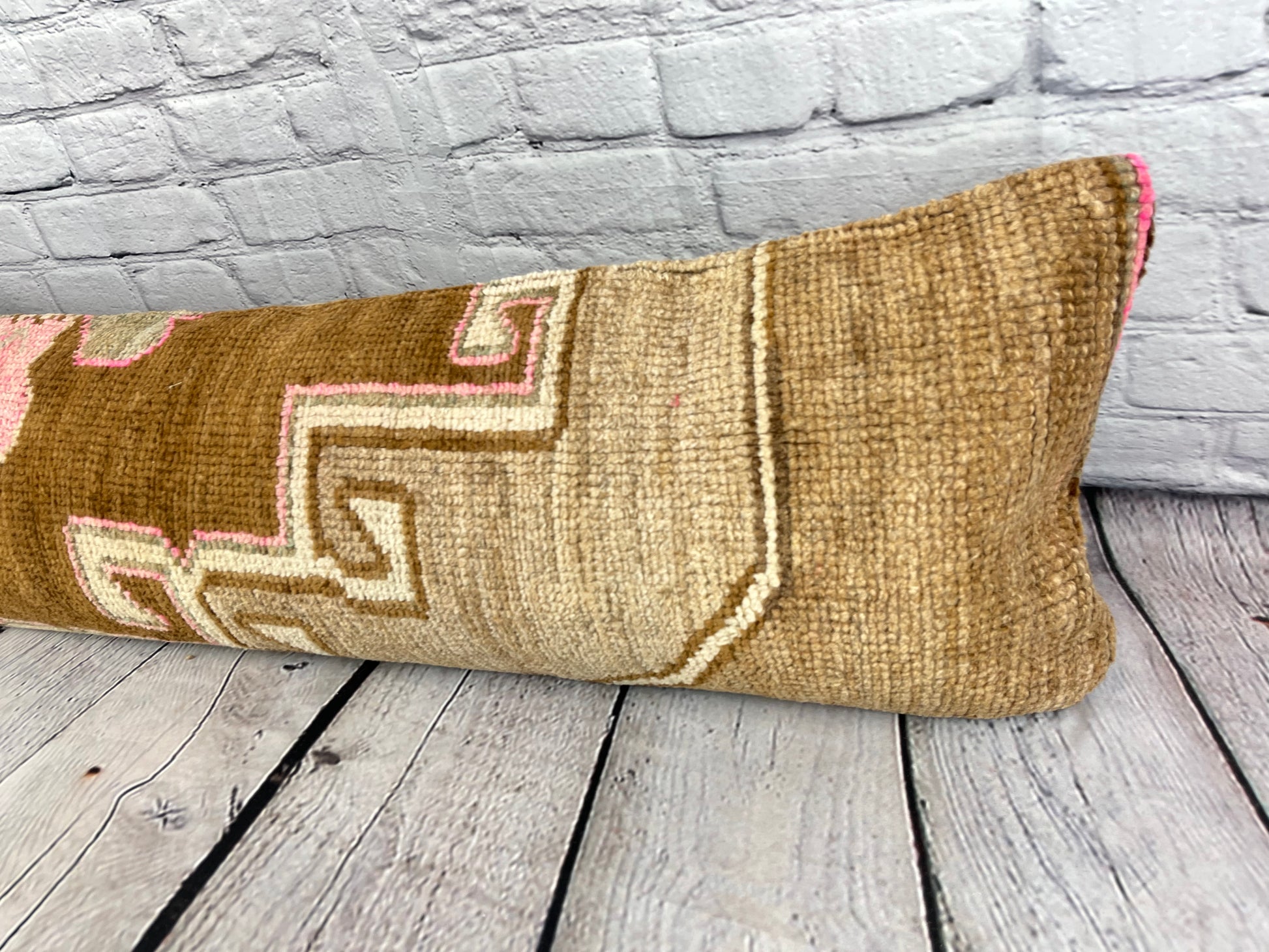 12 x 46 Lumbar Rug Pillow Bohemian Luxe Turkish Pillow Cushion Cover #7762