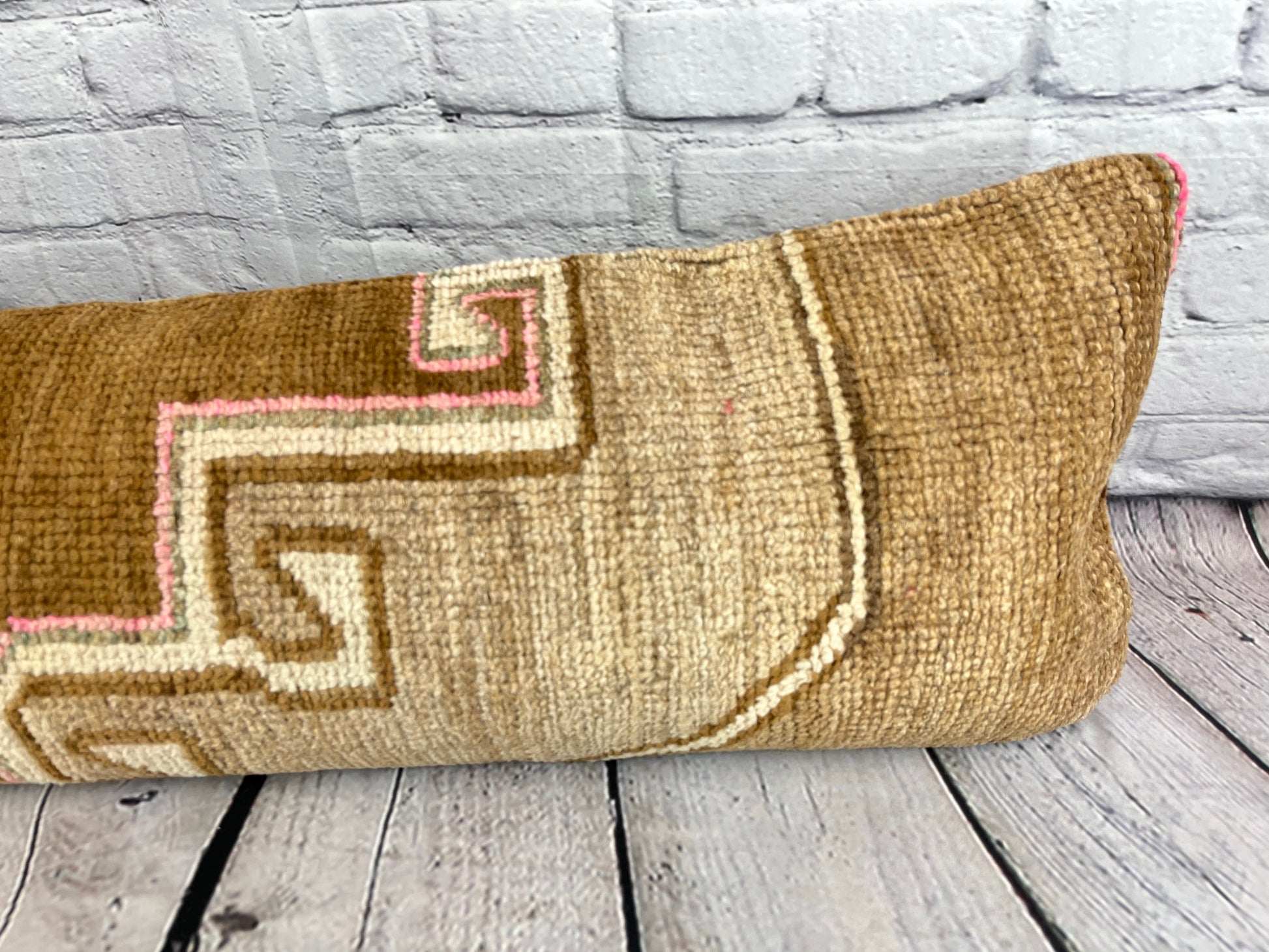 12 x 46 Lumbar Rug Pillow Bohemian Luxe Turkish Pillow Cushion Cover #7762