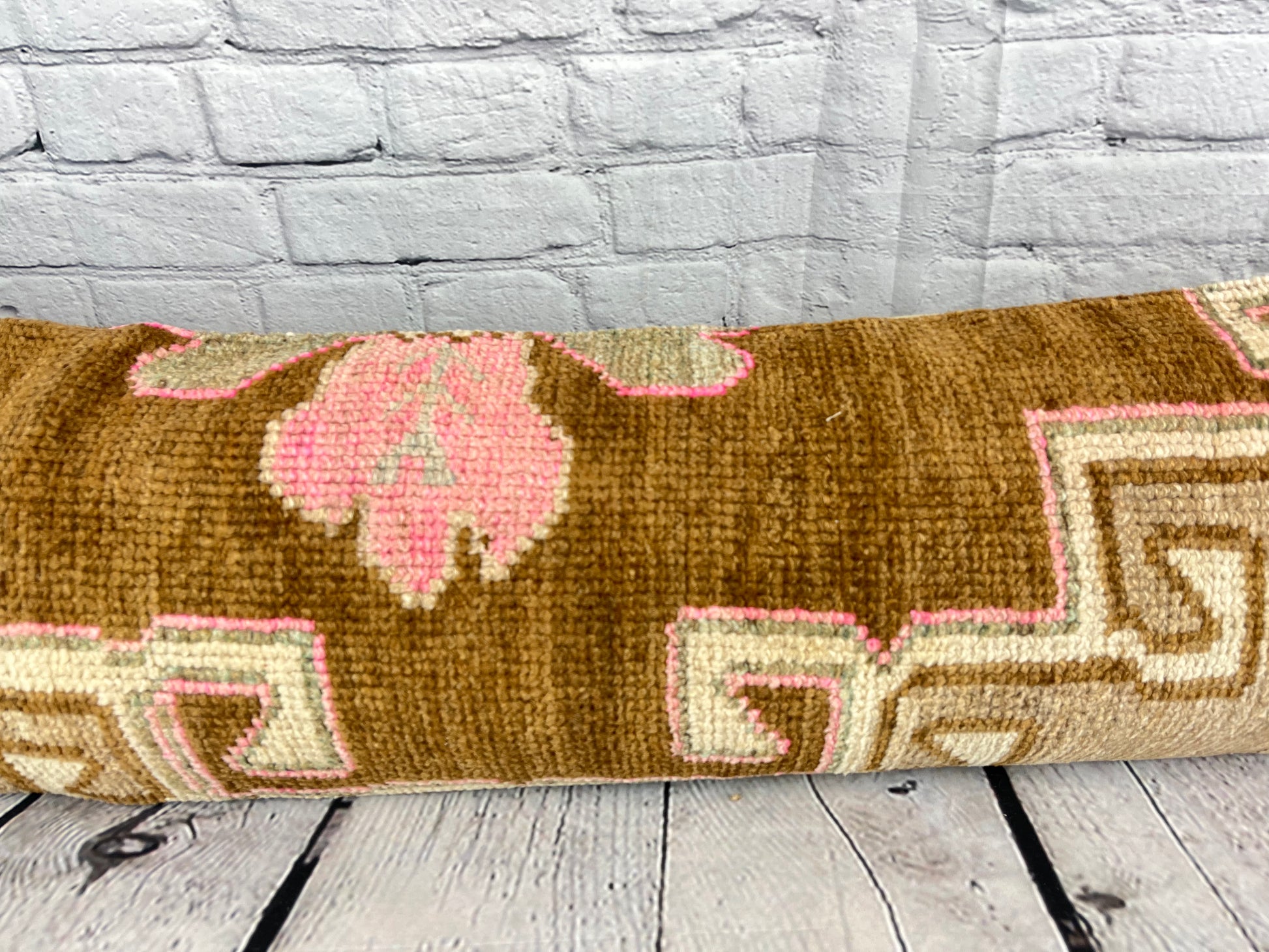 12 x 46 Lumbar Rug Pillow Bohemian Luxe Turkish Pillow Cushion Cover #7762