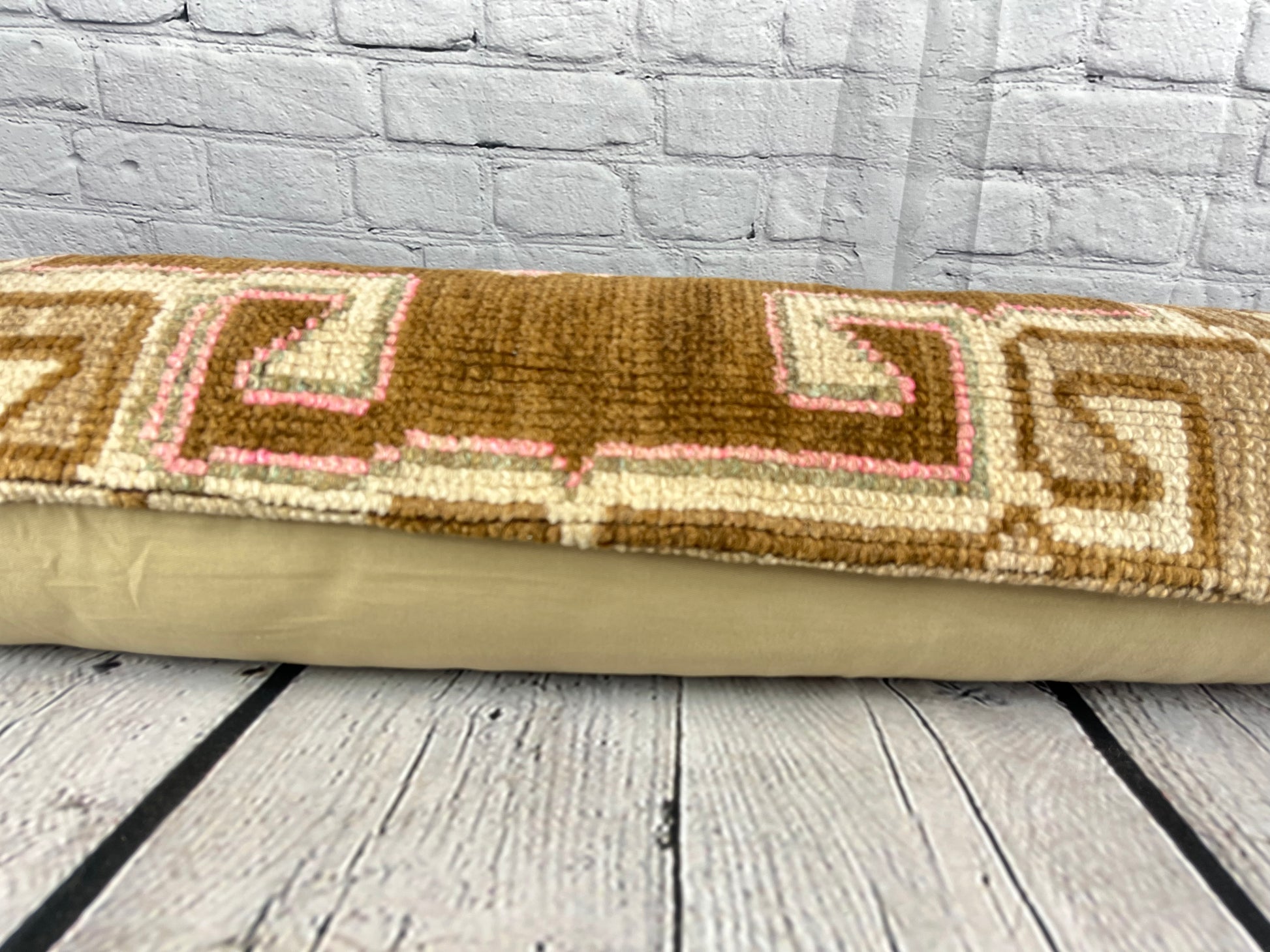 12 x 46 Lumbar Rug Pillow Bohemian Luxe Turkish Pillow Cushion Cover #7762