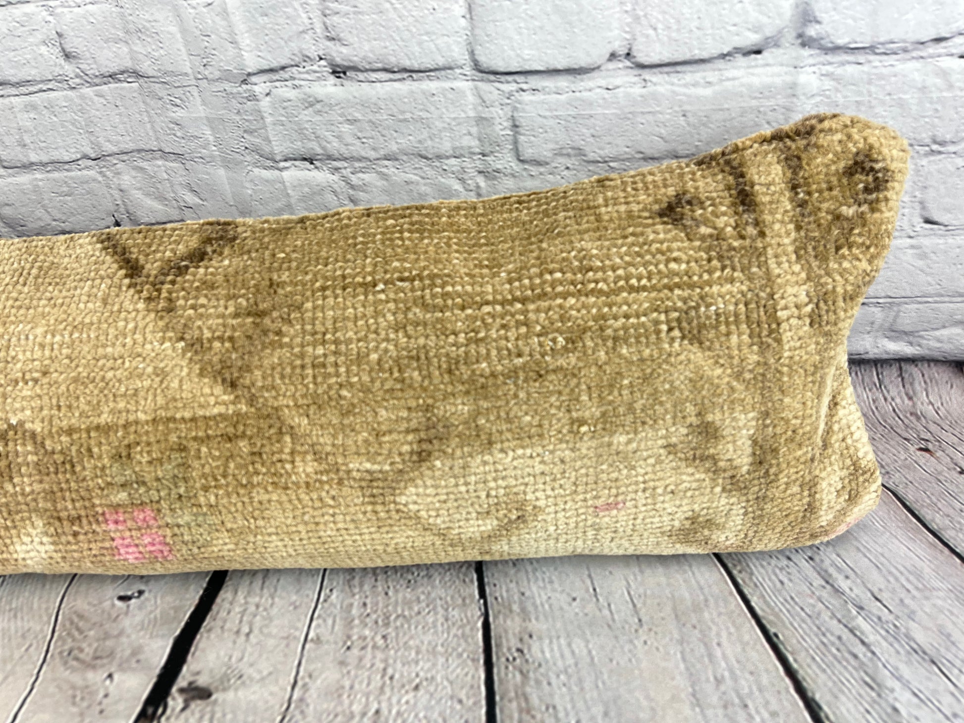 12 x 46 Lumbar Rug Pillow Turkish Tapestries Turkish Pillow Cushion Cover #7760