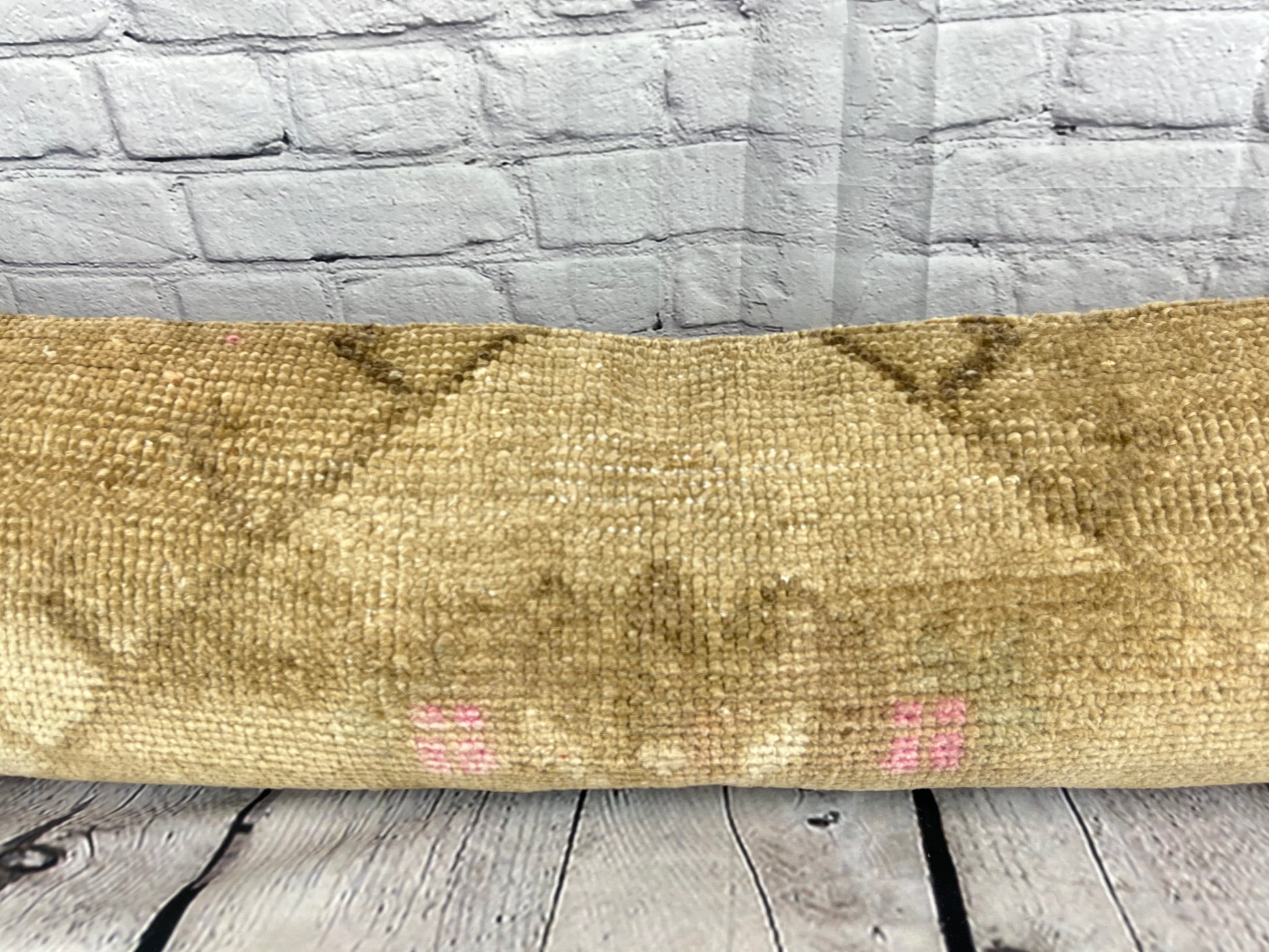 12 x 46 Lumbar Rug Pillow Turkish Tapestries Turkish Pillow Cushion Cover #7760