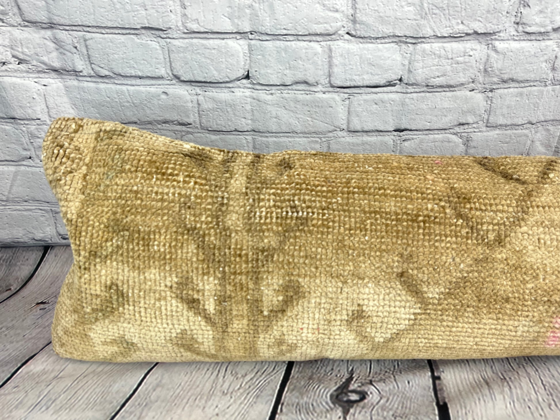 12 x 46 Lumbar Rug Pillow Turkish Tapestries Turkish Pillow Cushion Cover #7760