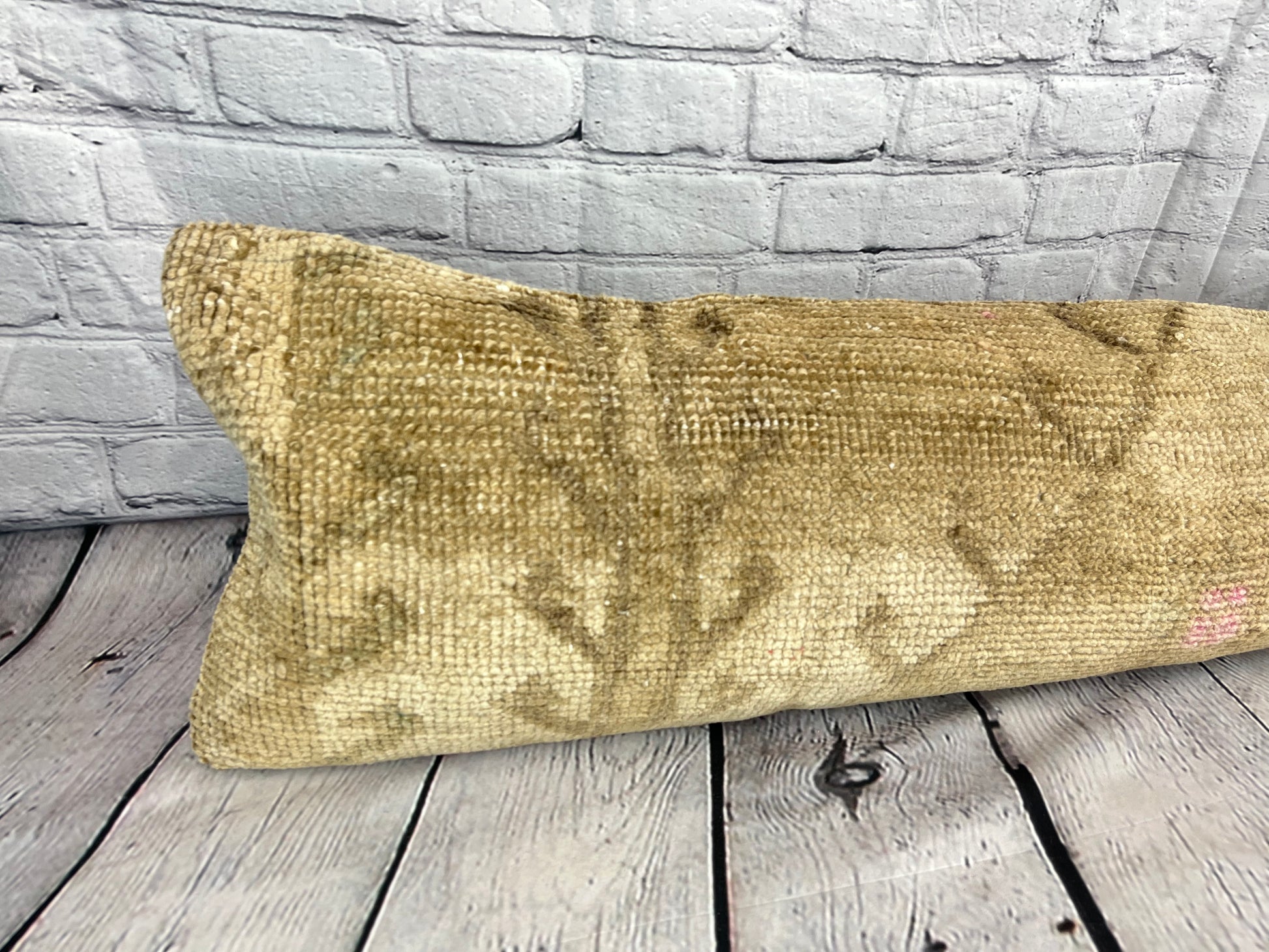 12 x 46 Lumbar Rug Pillow Turkish Tapestries Turkish Pillow Cushion Cover #7760