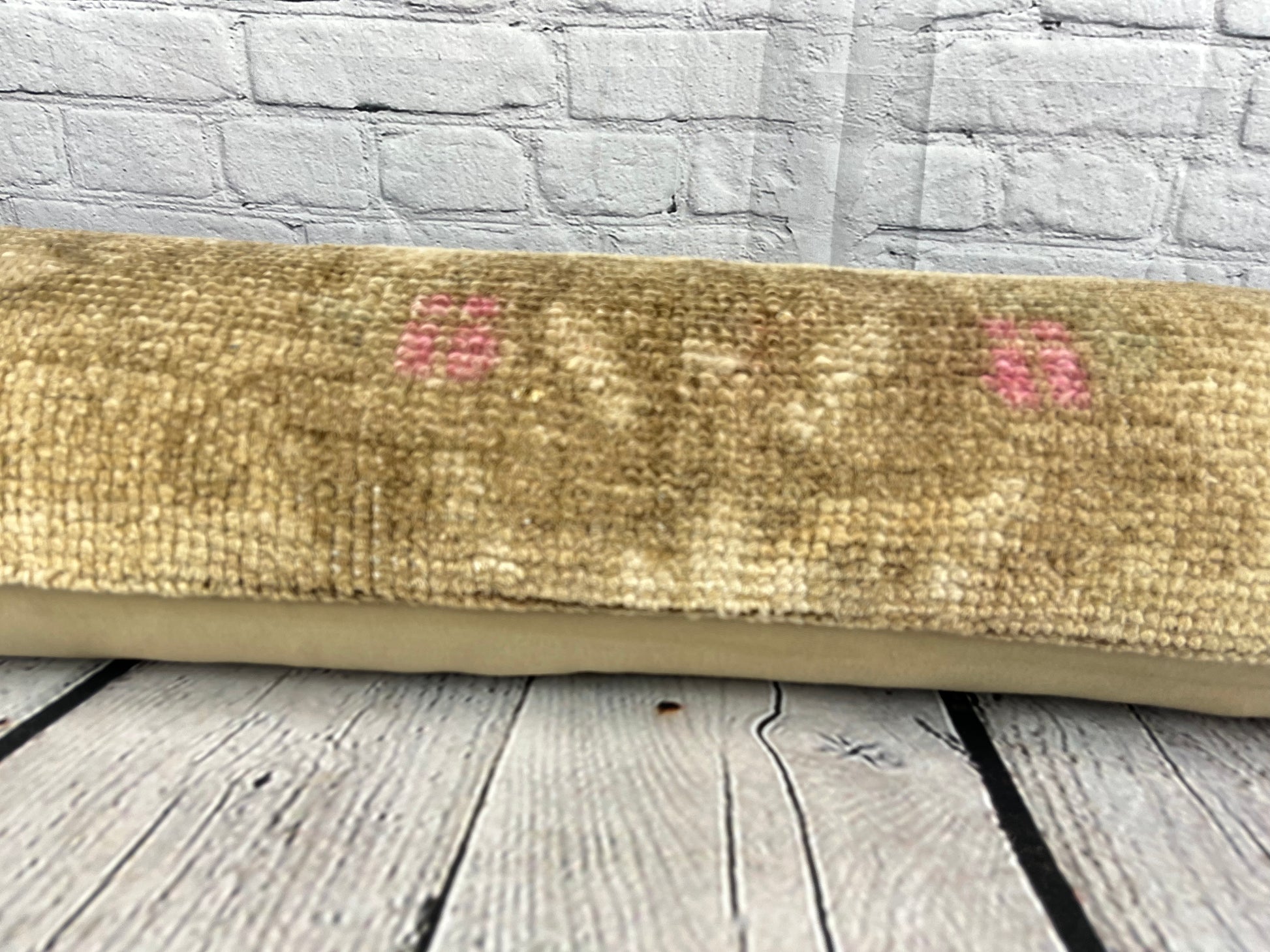 12 x 46 Lumbar Rug Pillow Turkish Tapestries Turkish Pillow Cushion Cover #7760