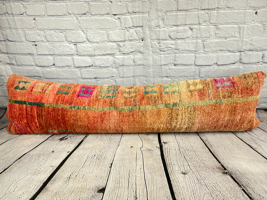 12 x 46 Lumbar Rug Pillow Exotic Splendor Turkish Pillow Cushion Cover #7534