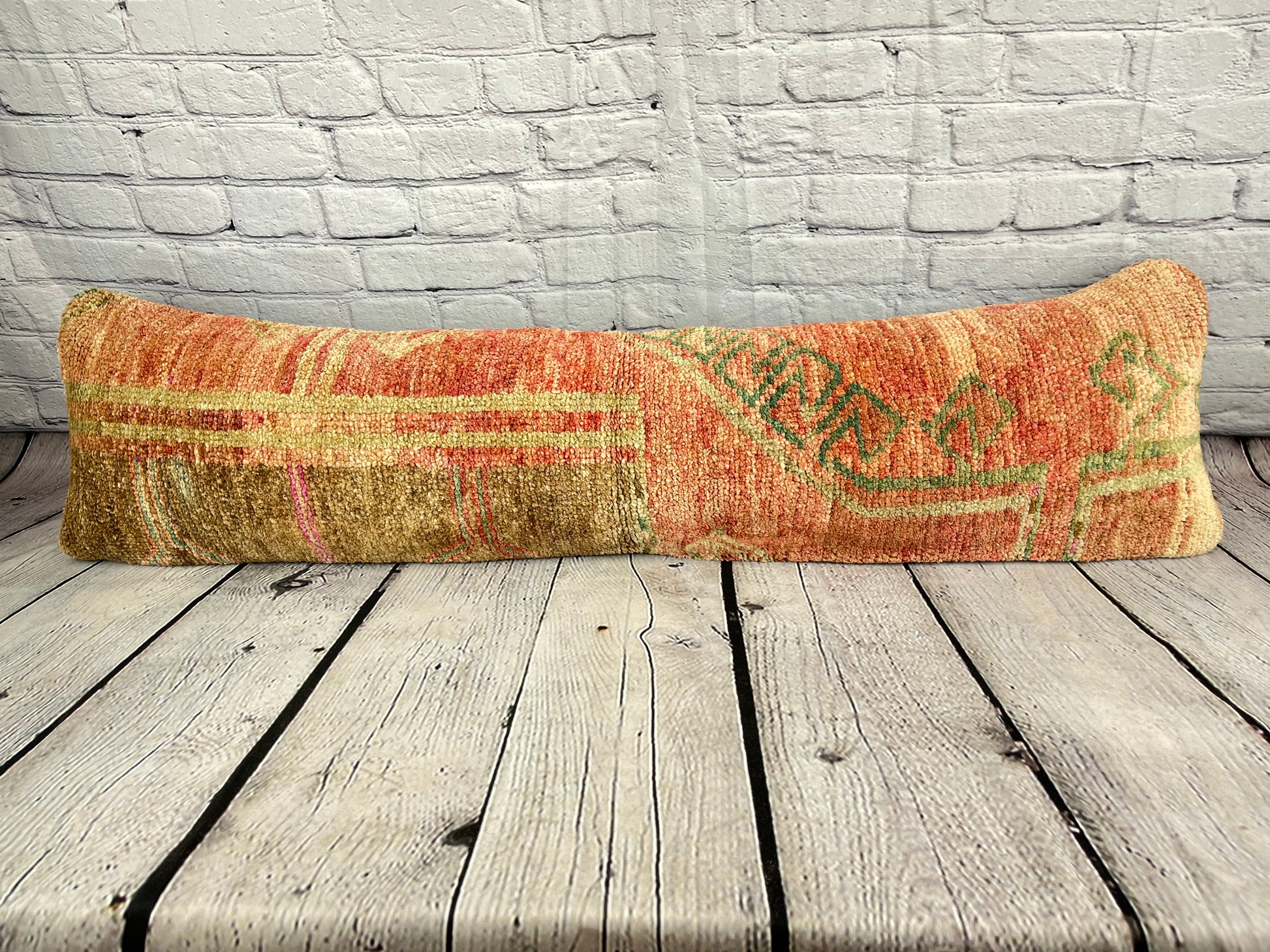 12 x 46 Lumbar Rug Pillow Timeless Textiles Turkish Pillow Cushion Cover #7533