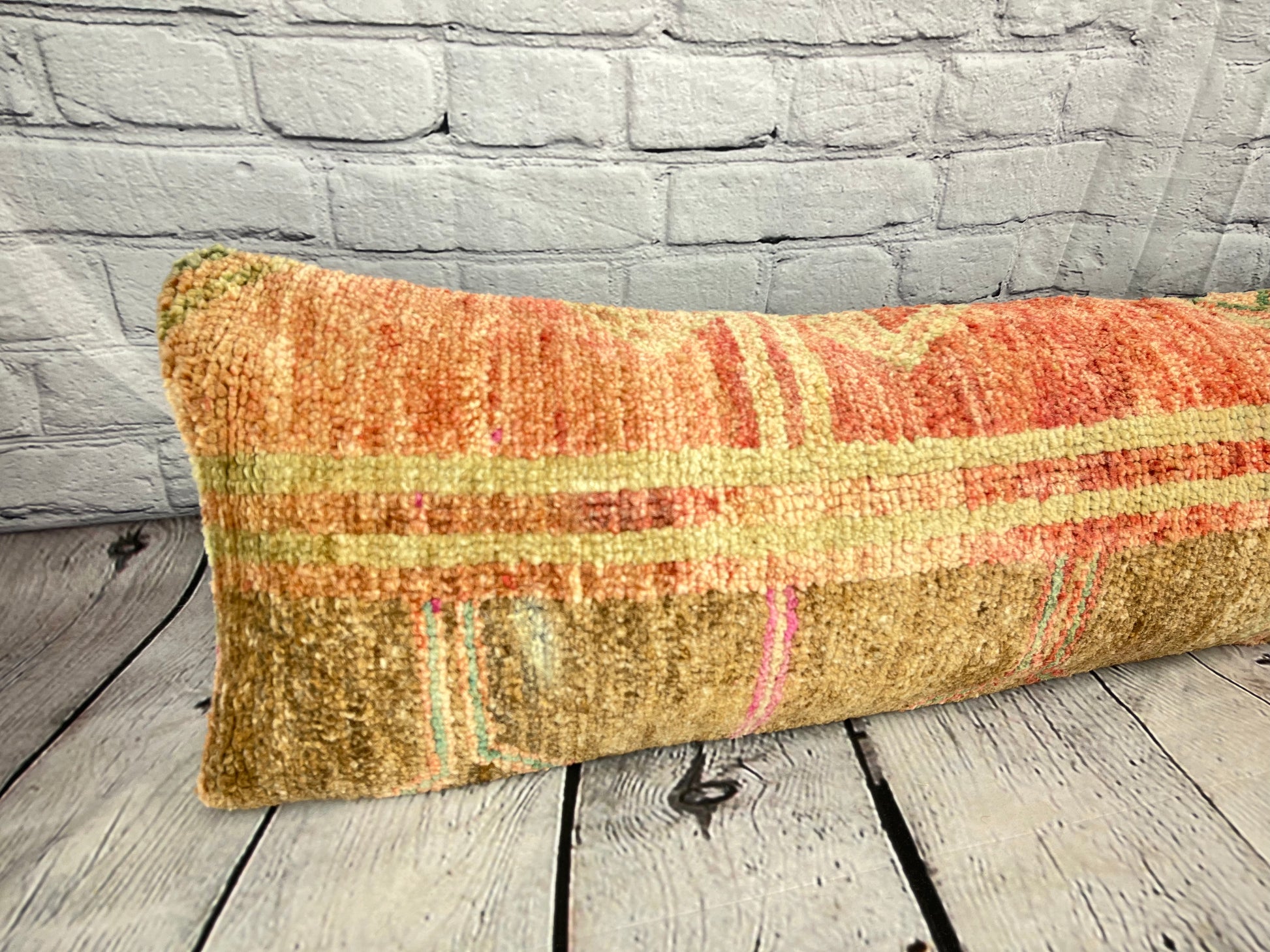 12 x 46 Lumbar Rug Pillow Timeless Textiles Turkish Pillow Cushion Cover #7533