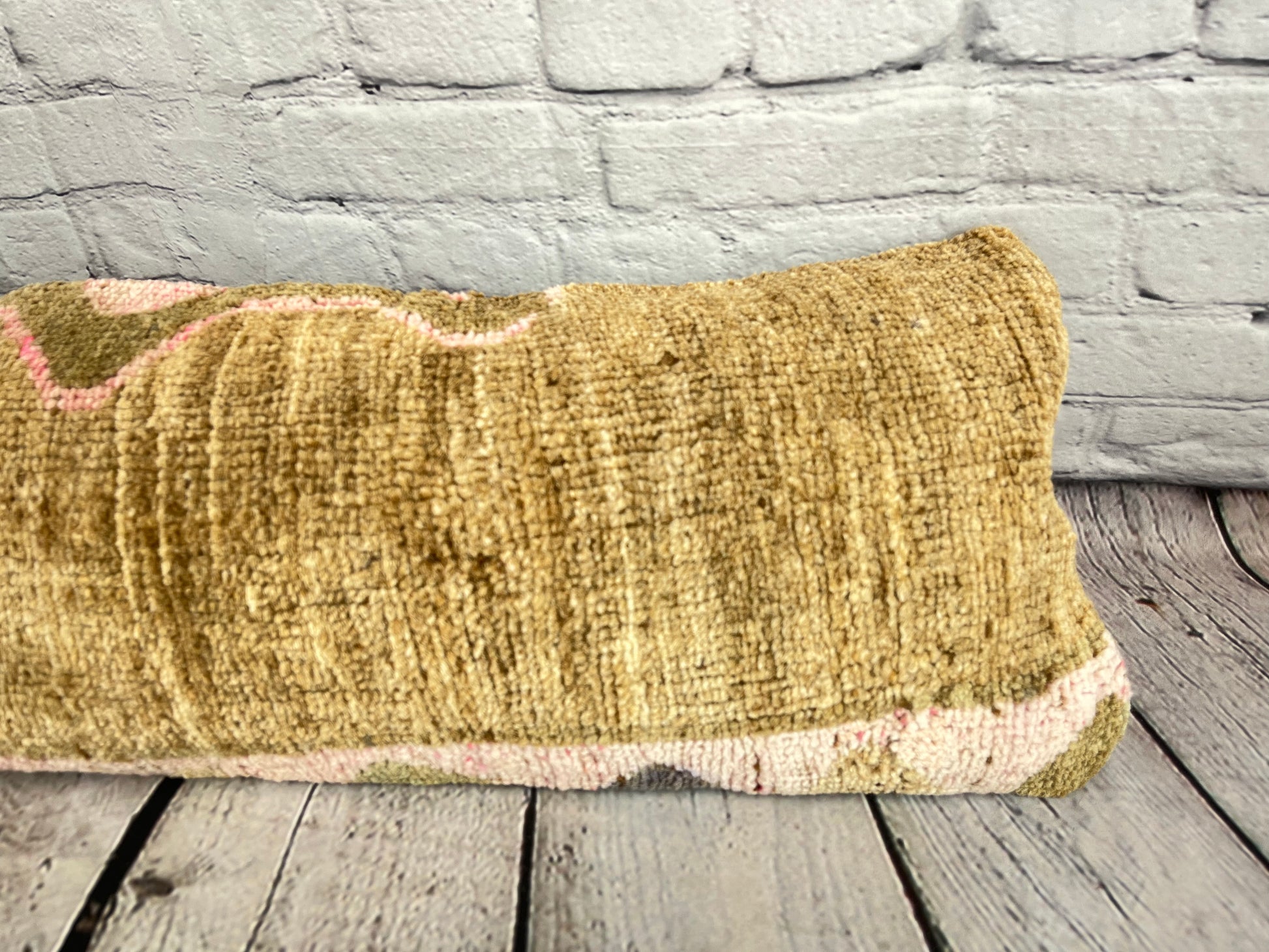 12 x 46 Lumbar Rug Pillow Plush Patterns Turkish Pillow Cushion Cover #7500