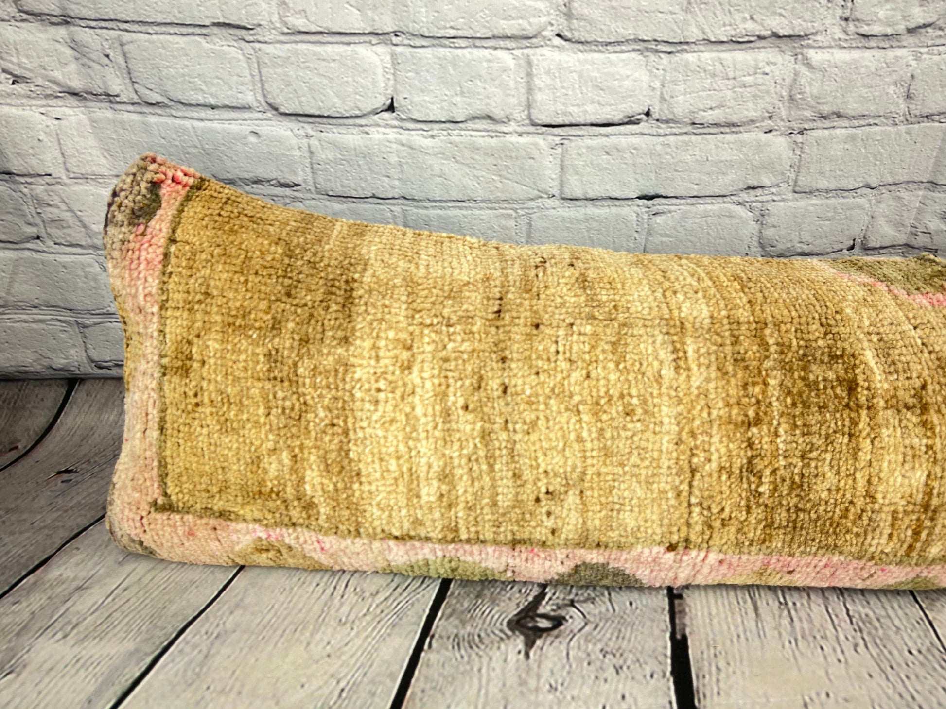 12 x 46 Lumbar Rug Pillow Plush Patterns Turkish Pillow Cushion Cover #7500