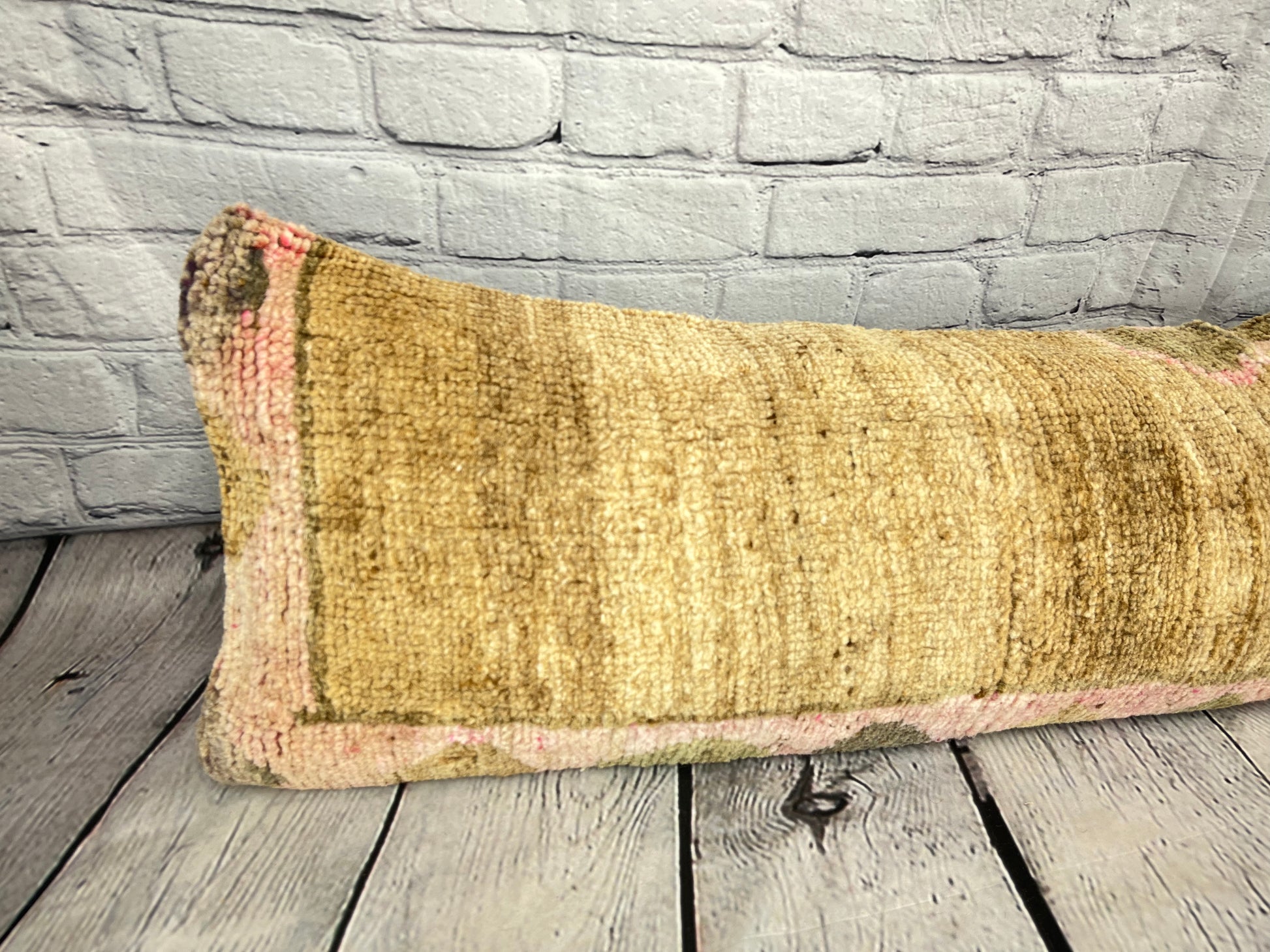 12 x 46 Lumbar Rug Pillow Plush Patterns Turkish Pillow Cushion Cover #7500