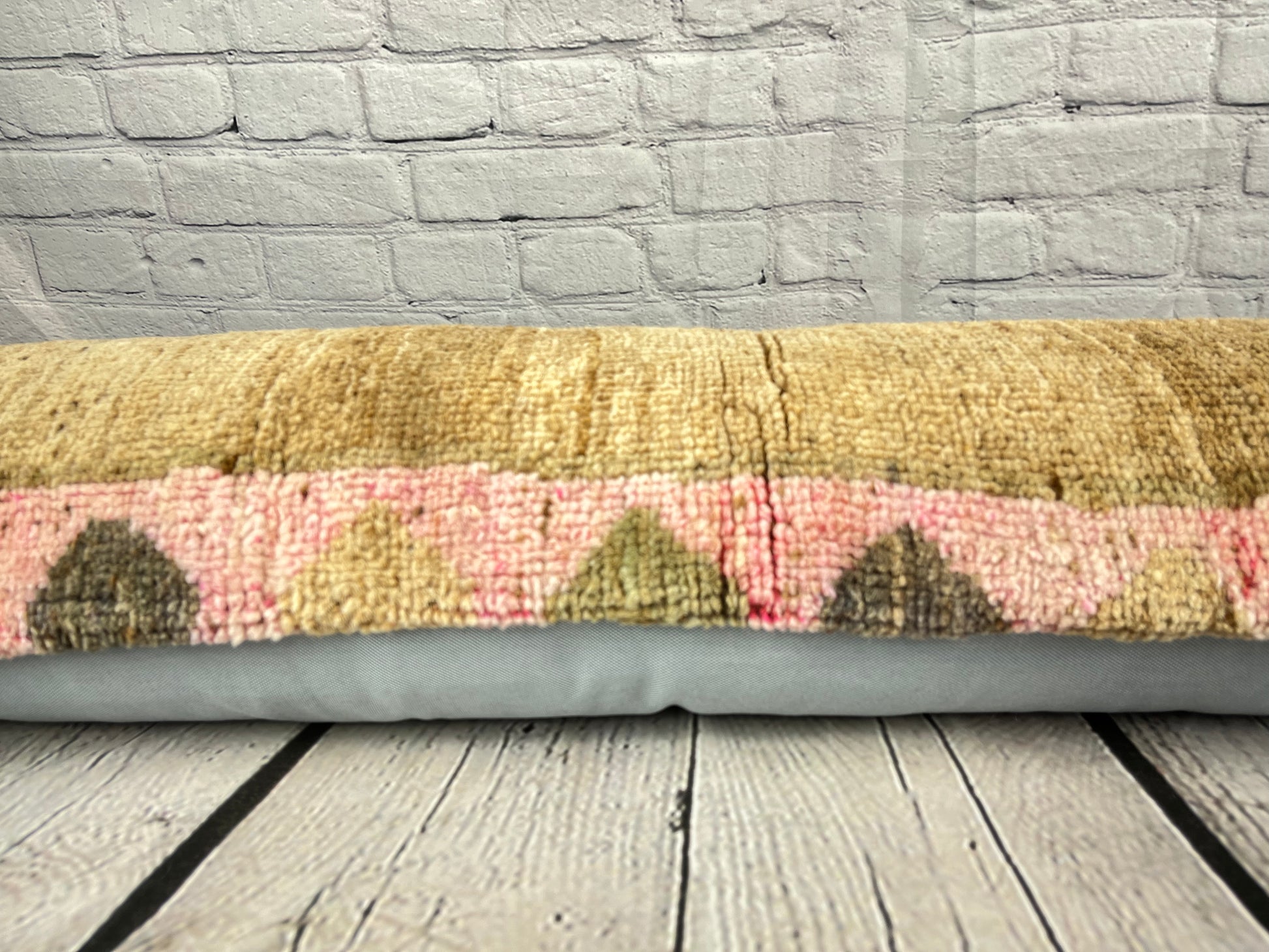12 x 46 Lumbar Rug Pillow Plush Patterns Turkish Pillow Cushion Cover #7500