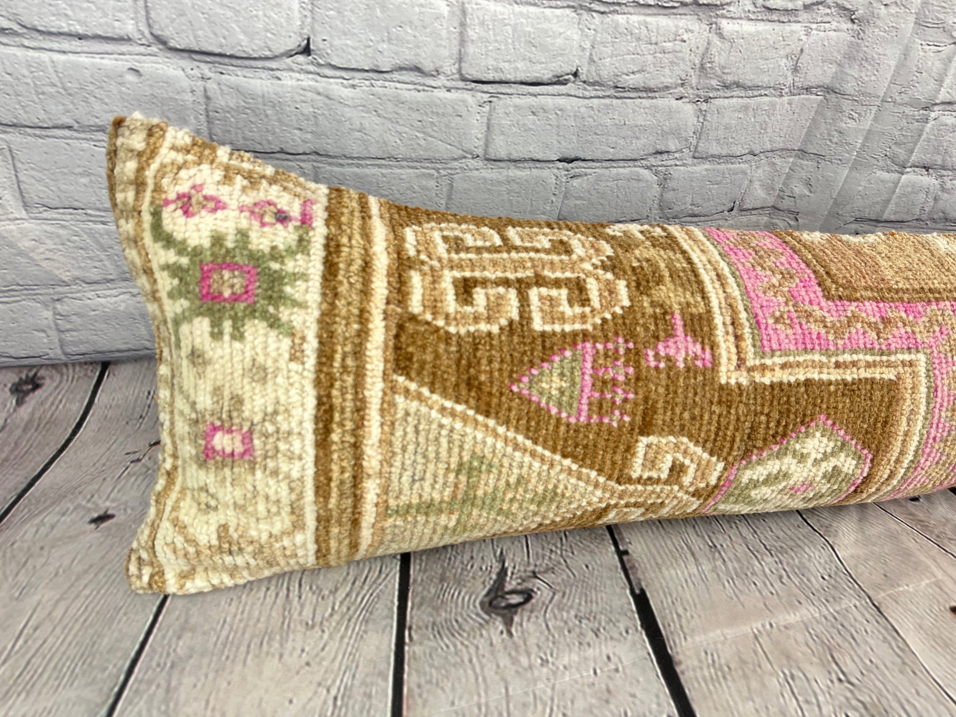12 x 46 Lumbar Rug Pillow Turkish Traditions Turkish Pillow Cushion Cover #7531