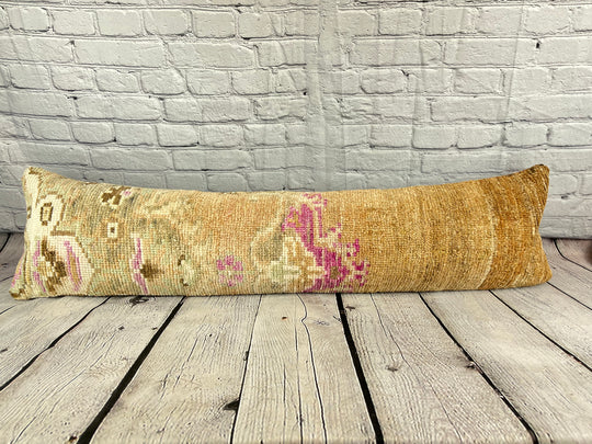 12 x 46 Lumbar Rug Pillow Lush Comfort Turkish Pillow Cushion Cover #7537