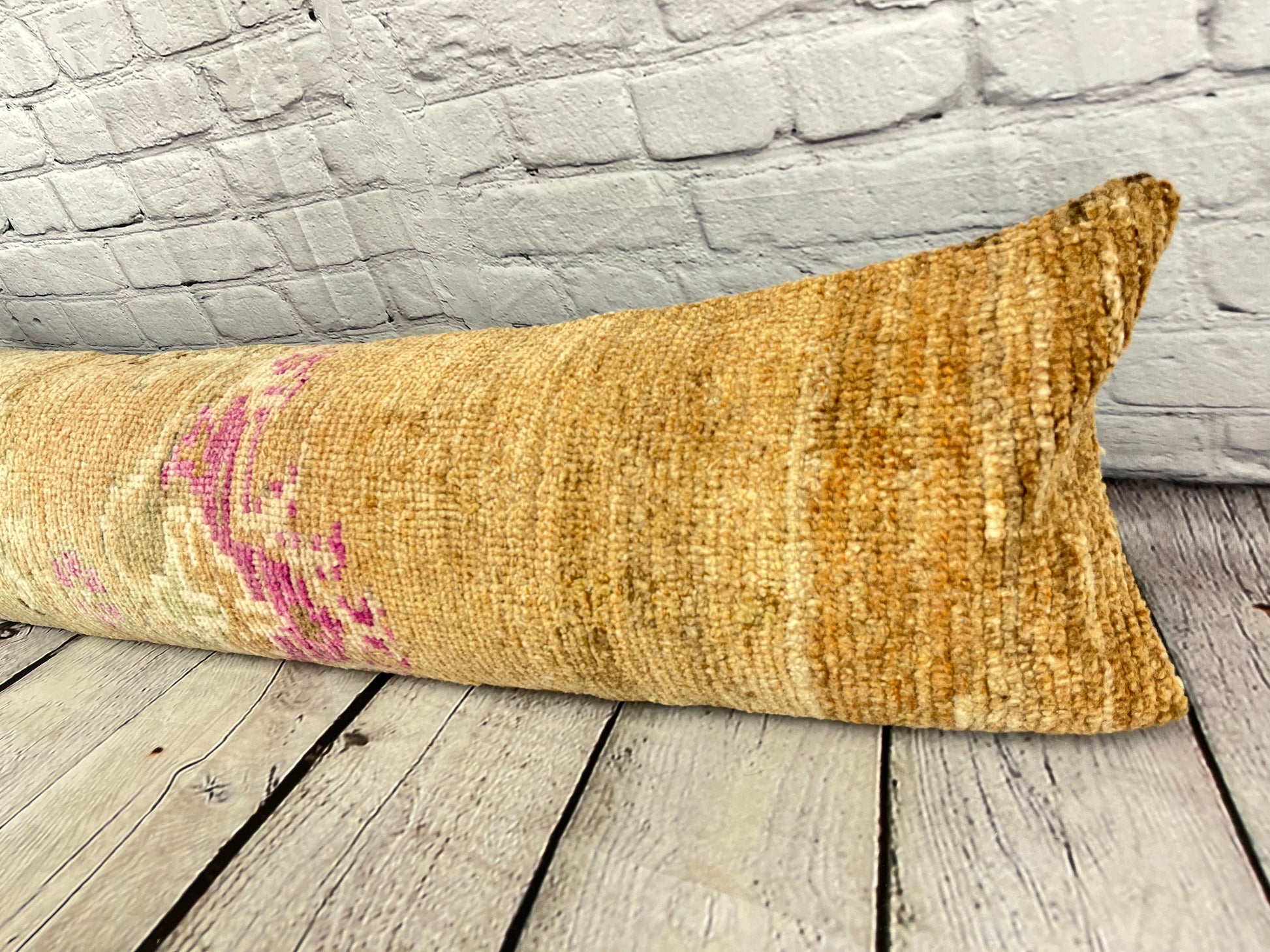 12 x 46 Lumbar Rug Pillow Lush Comfort Turkish Pillow Cushion Cover #7537
