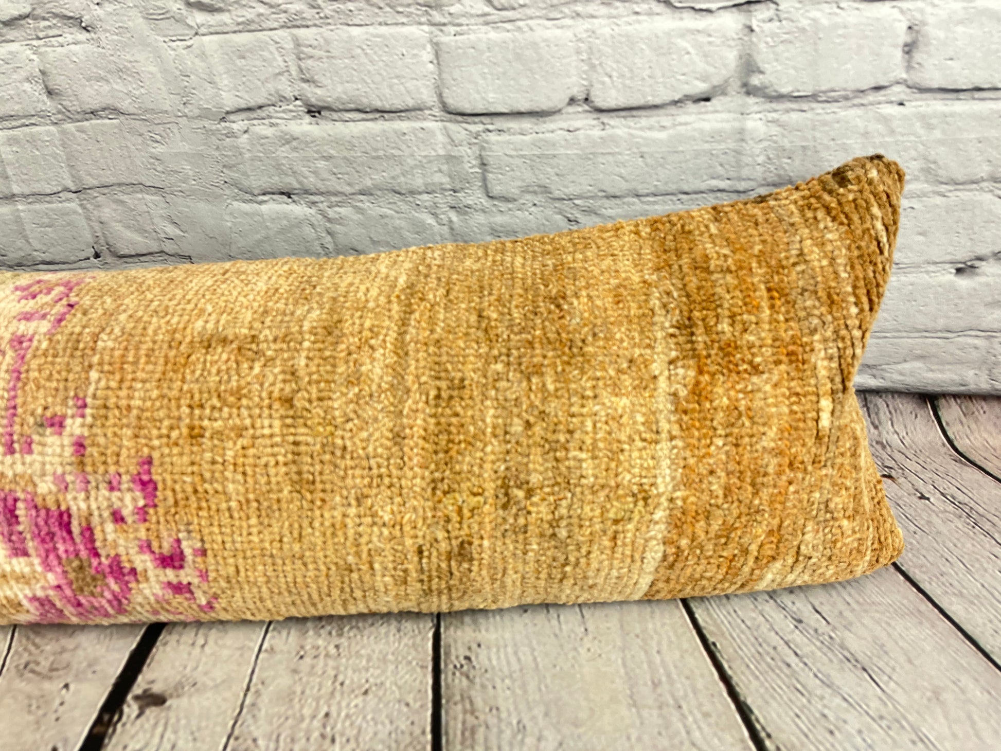 12 x 46 Lumbar Rug Pillow Lush Comfort Turkish Pillow Cushion Cover #7537