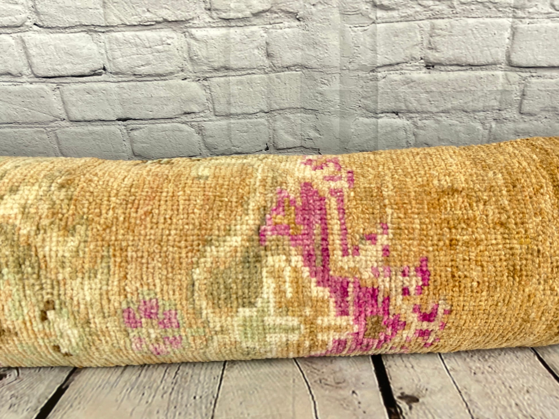 12 x 46 Lumbar Rug Pillow Lush Comfort Turkish Pillow Cushion Cover #7537