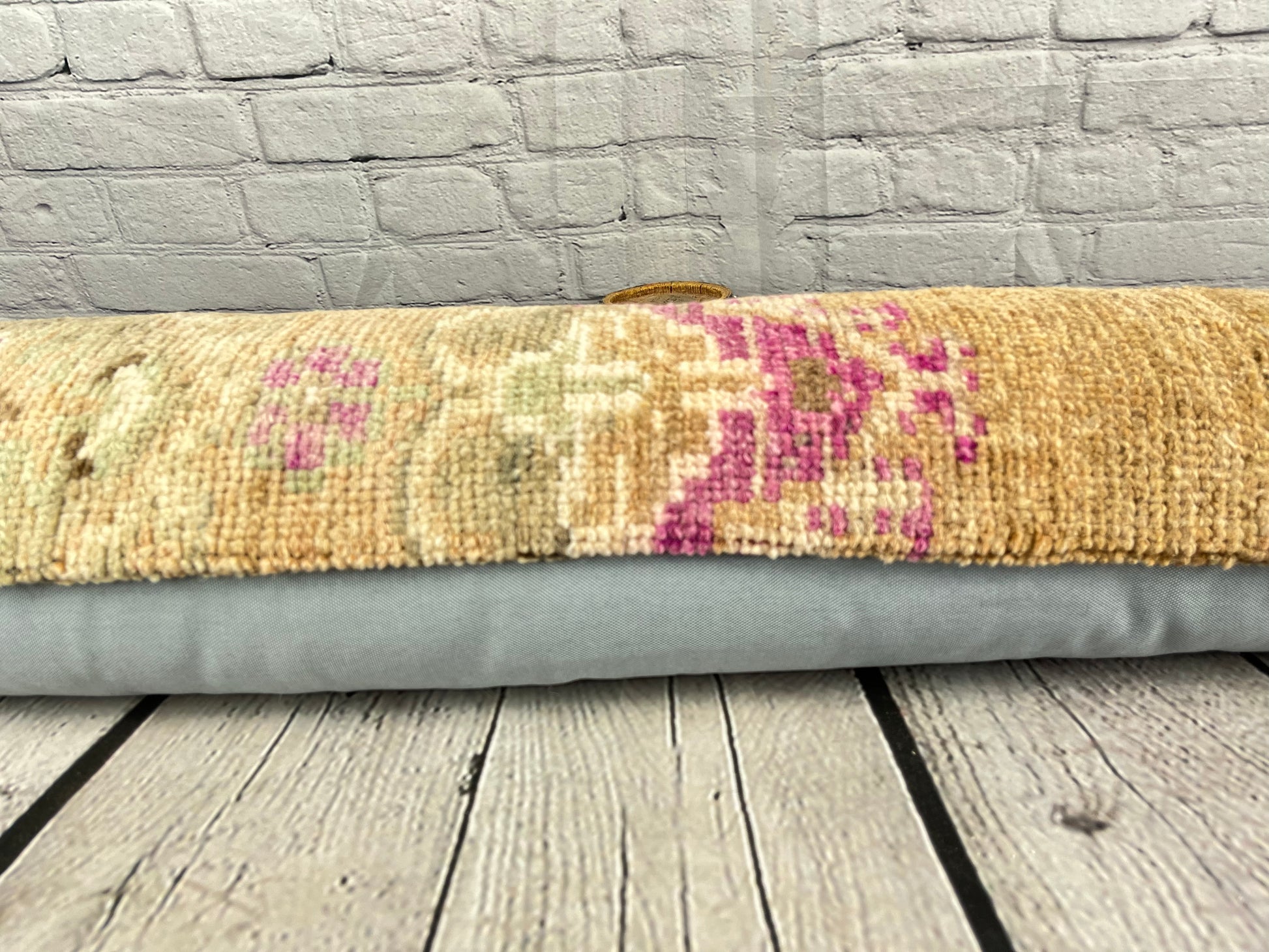 12 x 46 Lumbar Rug Pillow Lush Comfort Turkish Pillow Cushion Cover #7537