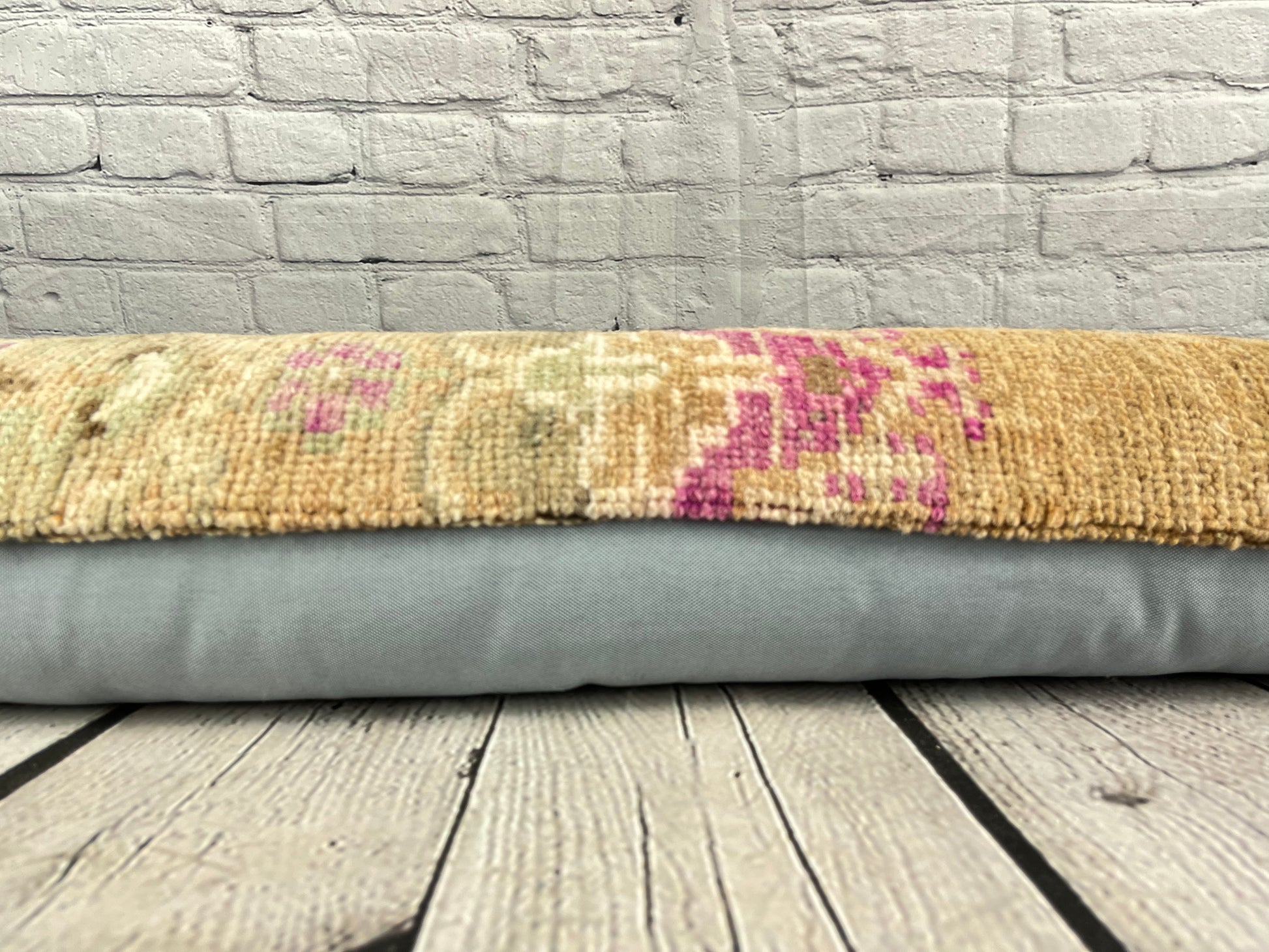 12 x 46 Lumbar Rug Pillow Lush Comfort Turkish Pillow Cushion Cover #7537