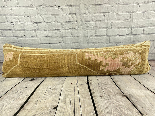 12 x 46 Lumbar Rug Pillow Heritage Heirlooms Turkish Pillow Cushion Cover #7530