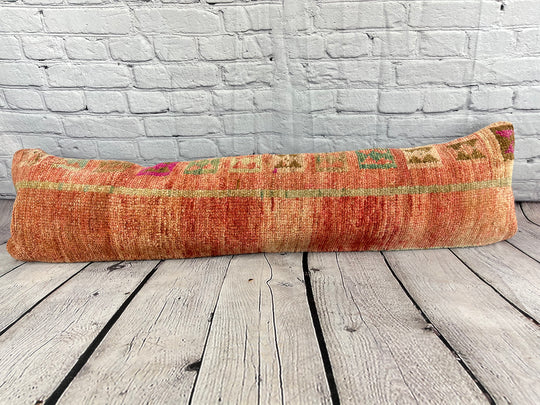 12 x 46 Lumbar Rug Pillow Colorful Tradition Turkish Pillow Cushion Cover #7510