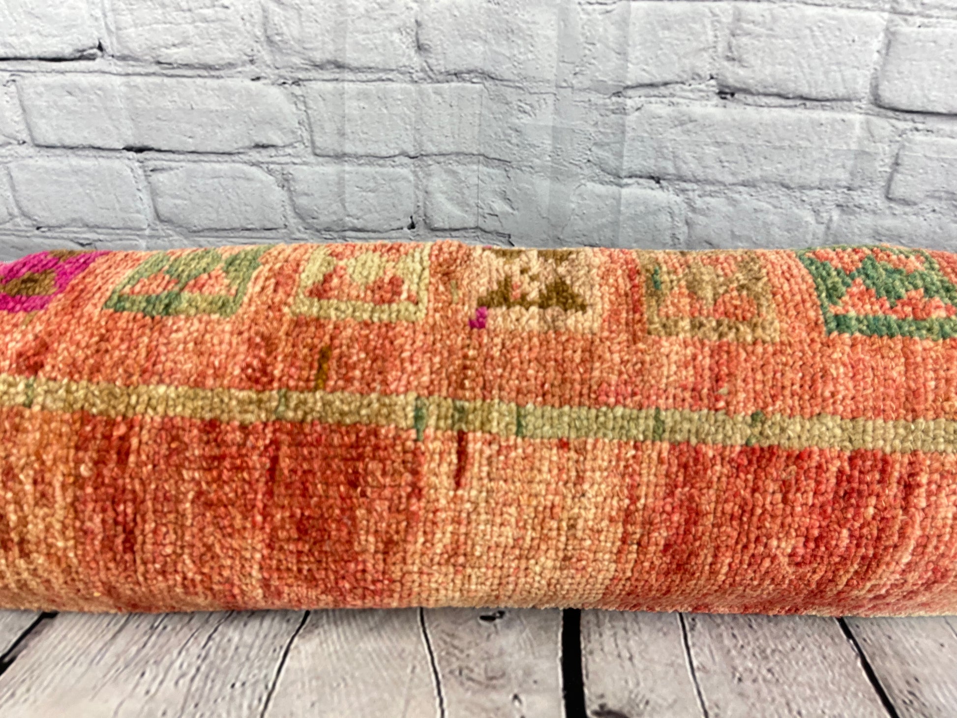 12 x 46 Lumbar Rug Pillow Colorful Tradition Turkish Pillow Cushion Cover #7510