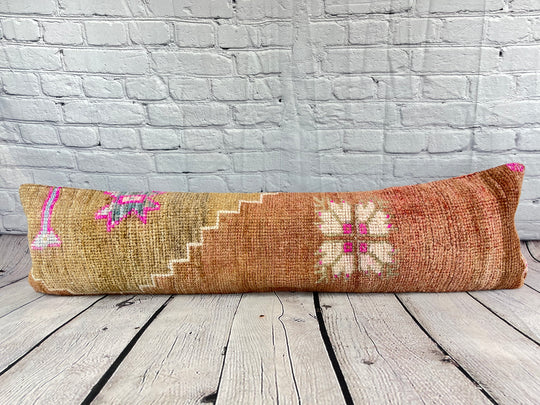 12 x 46 Lumbar Rug Pillow Royal Comfort Turkish Pillow Cushion Cover #7511