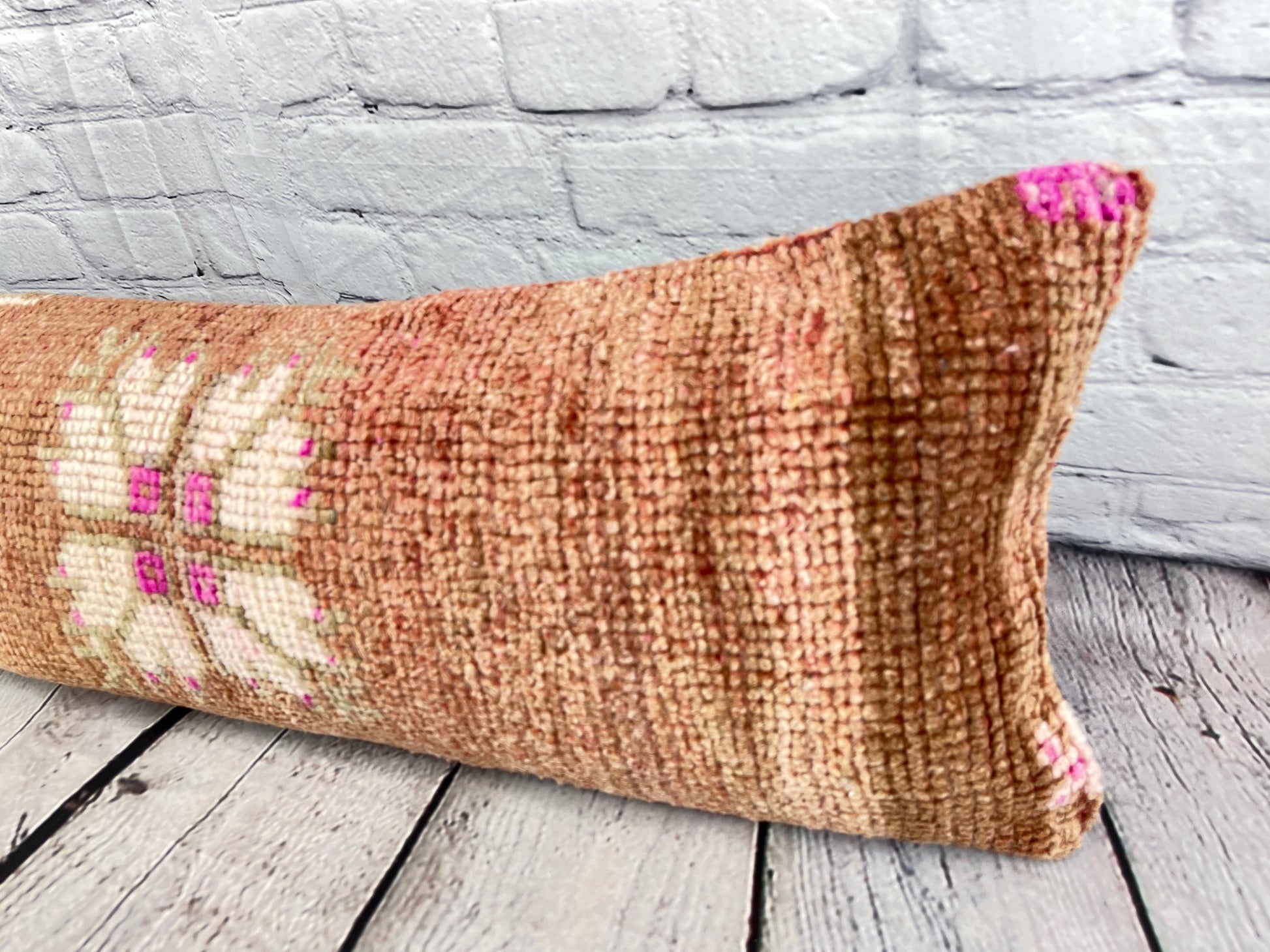 12 x 46 Lumbar Rug Pillow Royal Comfort Turkish Pillow Cushion Cover #7511