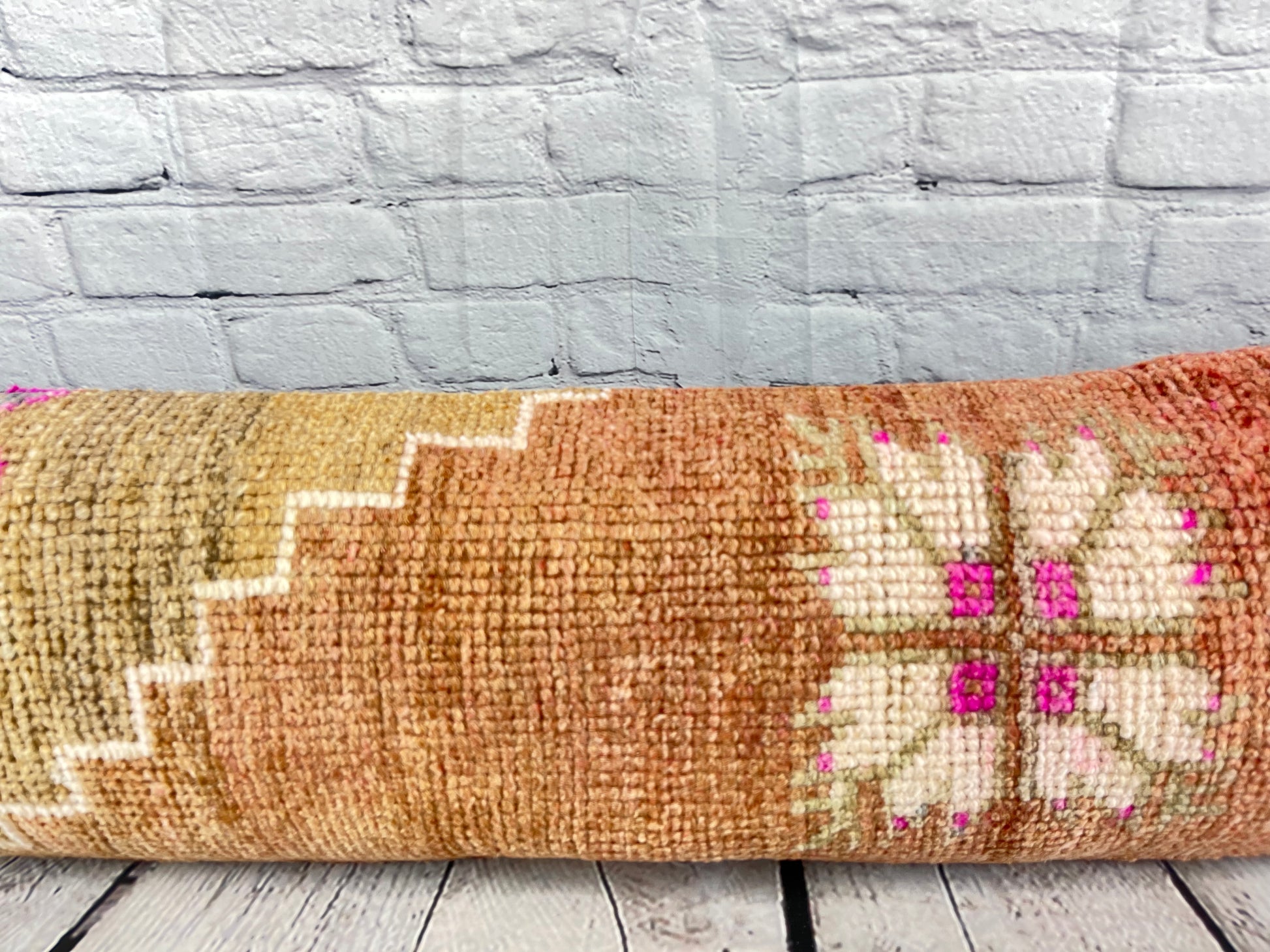 12 x 46 Lumbar Rug Pillow Royal Comfort Turkish Pillow Cushion Cover #7511