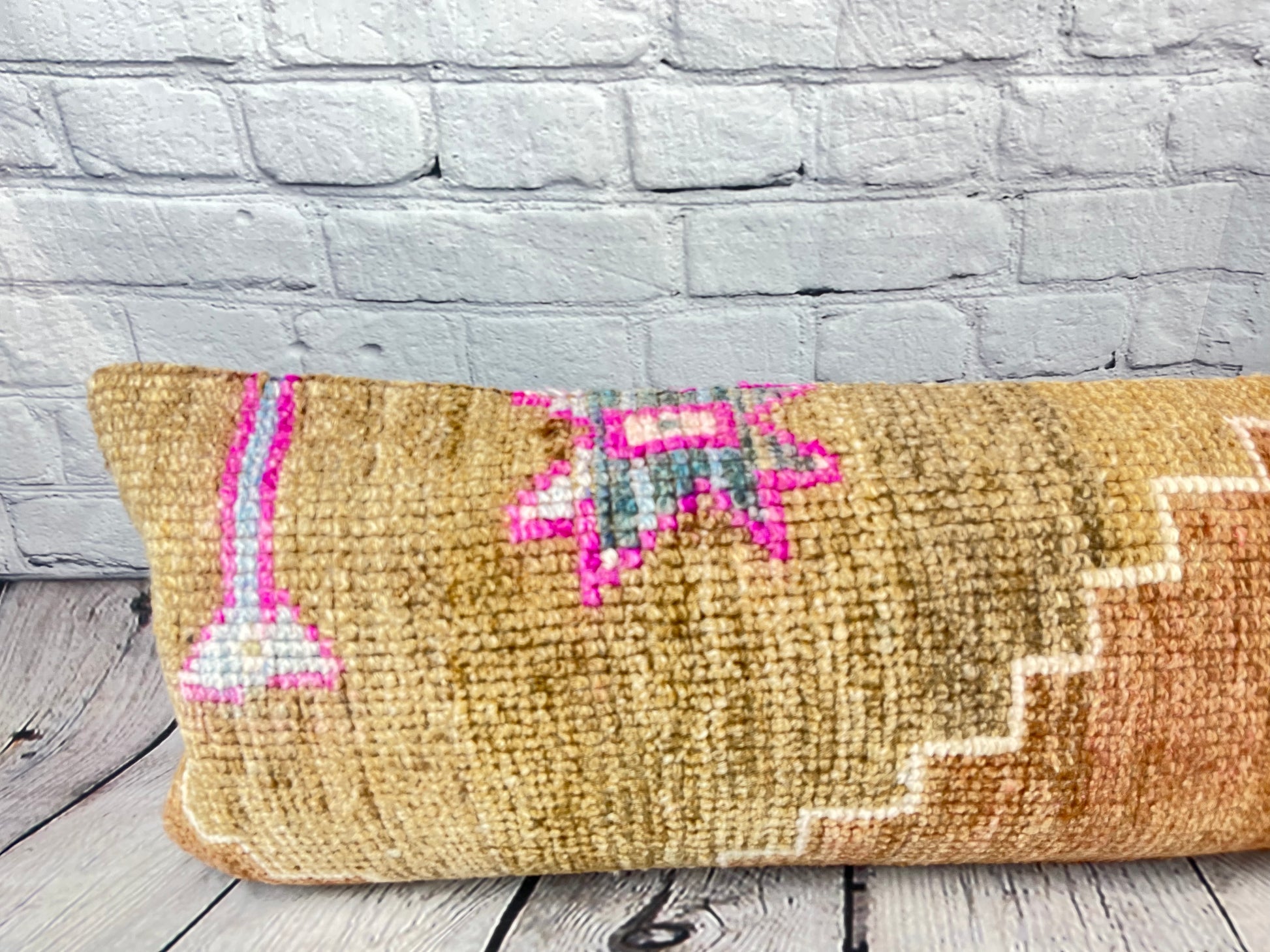 12 x 46 Lumbar Rug Pillow Royal Comfort Turkish Pillow Cushion Cover #7511