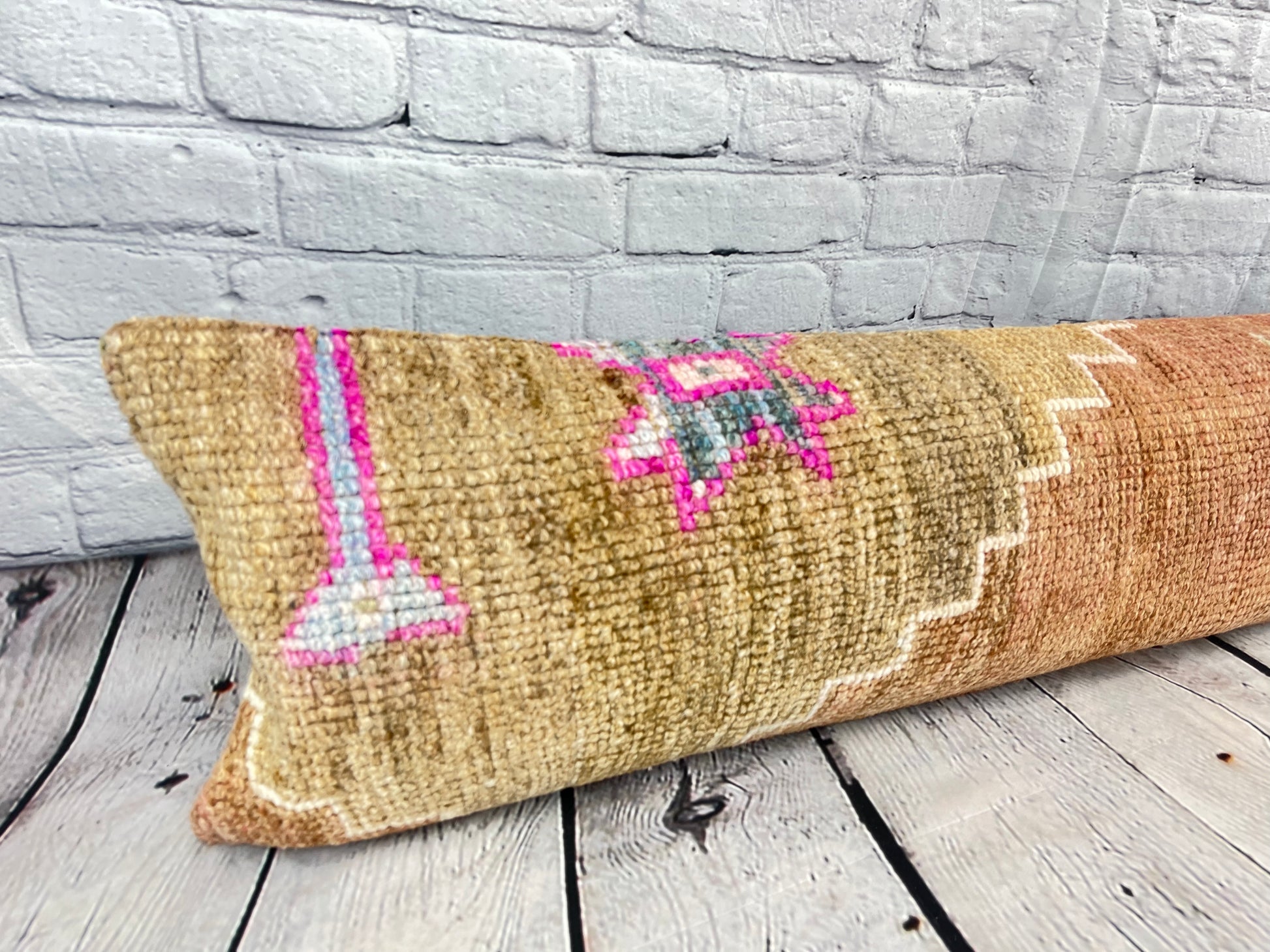 12 x 46 Lumbar Rug Pillow Royal Comfort Turkish Pillow Cushion Cover #7511