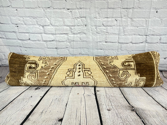 12 x 46 Lumbar Rug Pillow Eastern Romance Turkish Pillow Cushion Cover #7562