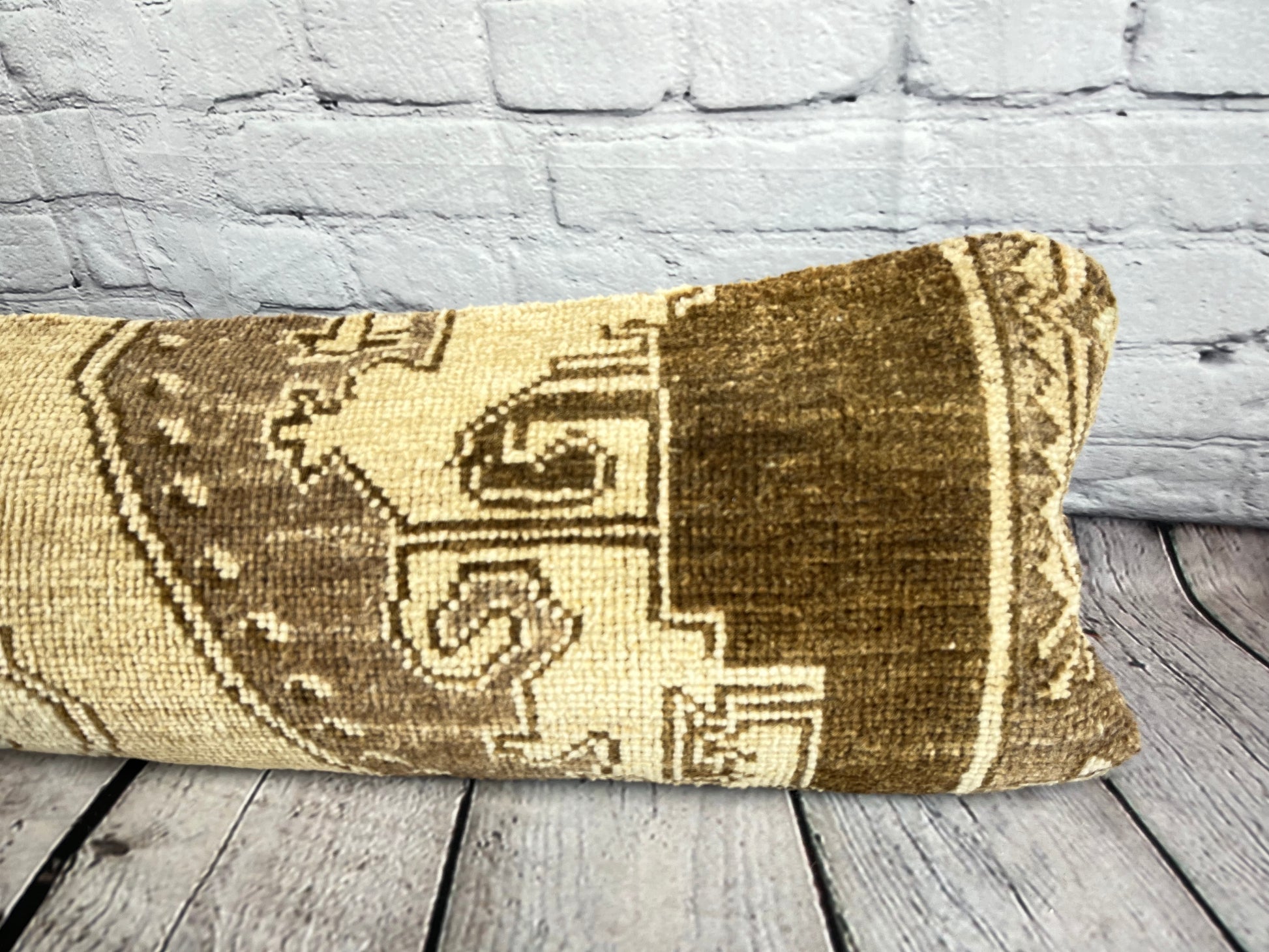 12 x 46 Lumbar Rug Pillow Eastern Romance Turkish Pillow Cushion Cover #7562